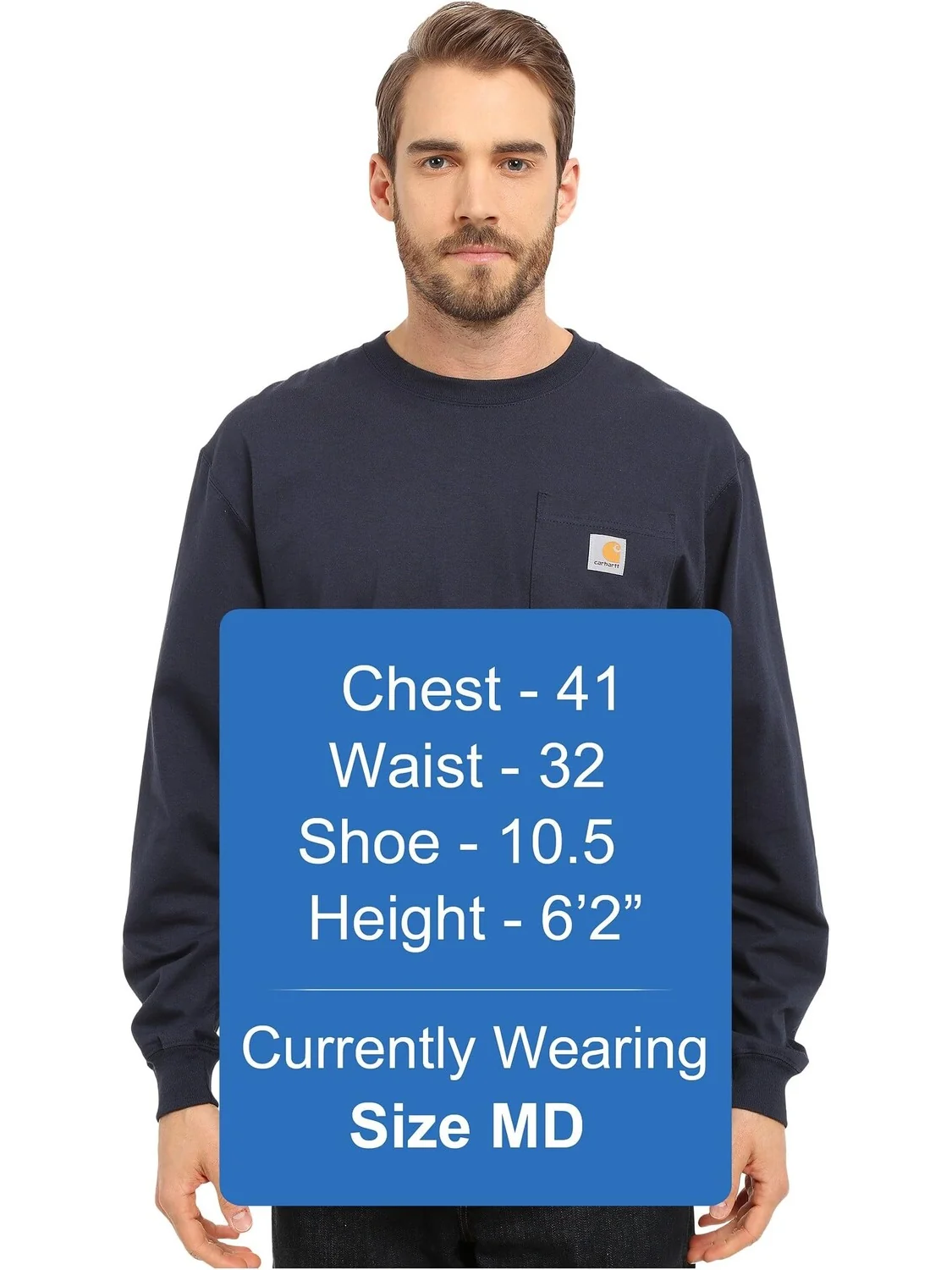 Футболка с карманами для рабочей одежды L/S Carhartt — 4