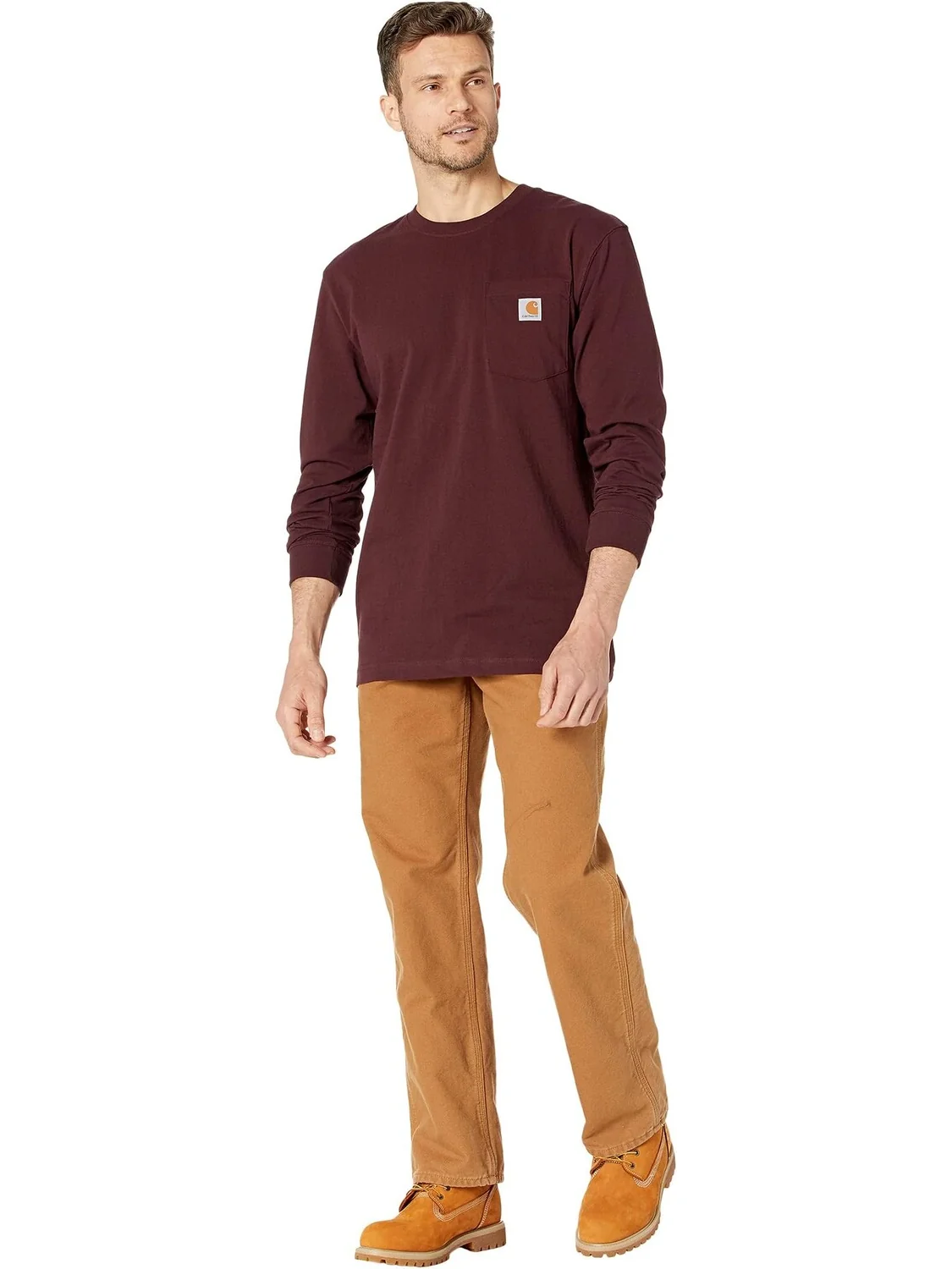 Футболка с карманами для рабочей одежды L/S Carhartt — 4