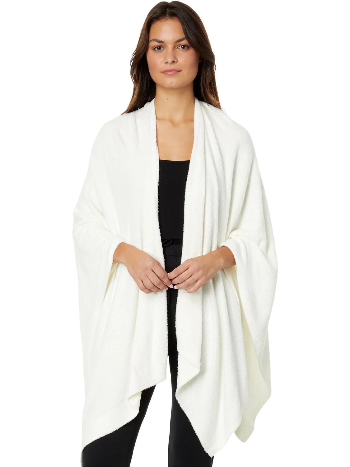 Кимоно CozyChic Lite Heathered Weekend Wrap Barefoot Dreams — серебристый