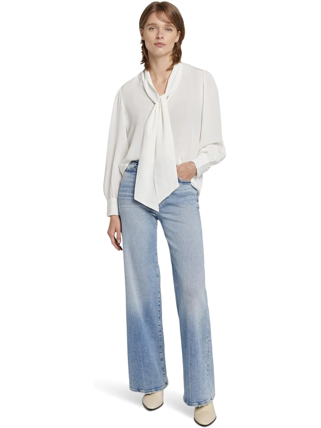Джинсы Ultra High Rise Jo in Must 7 For All Mankind, цвет Must — коричневый