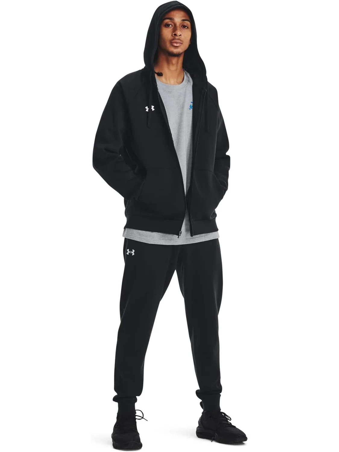 Флисовая худи Rival на молнии во всю длину Under Armour — 3