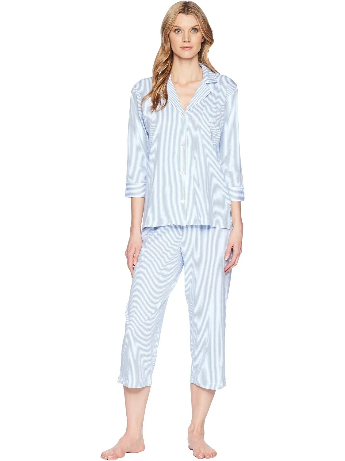 Пижамный комплект-капри Essentials Bingham Knits LAUREN Ralph Lauren — 1