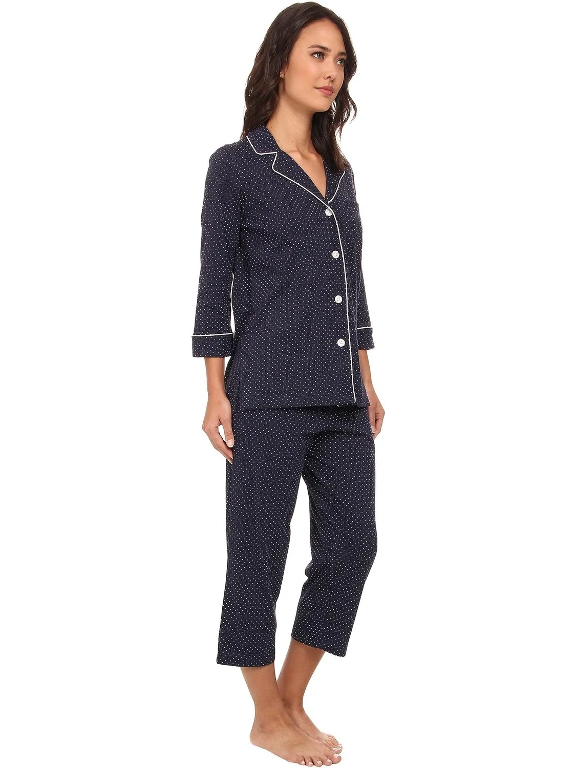 Пижамный комплект-капри Essentials Bingham Knits LAUREN Ralph Lauren — 4
