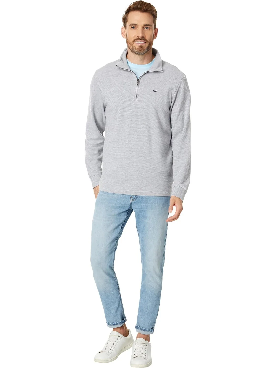 Толстовка Saltwater 1/4 Zip Vineyard Vines — 4