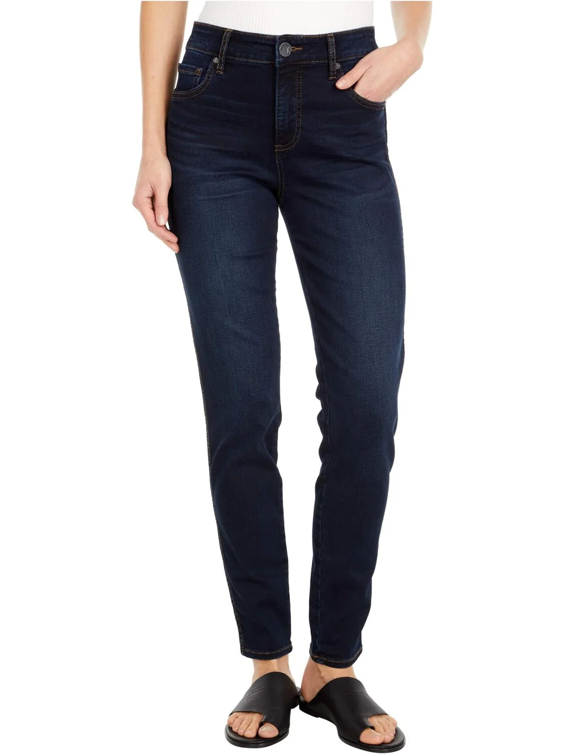Джинсы Diana Skinny Jeans KUT from the Kloth, цвет Initiative Wash — серый