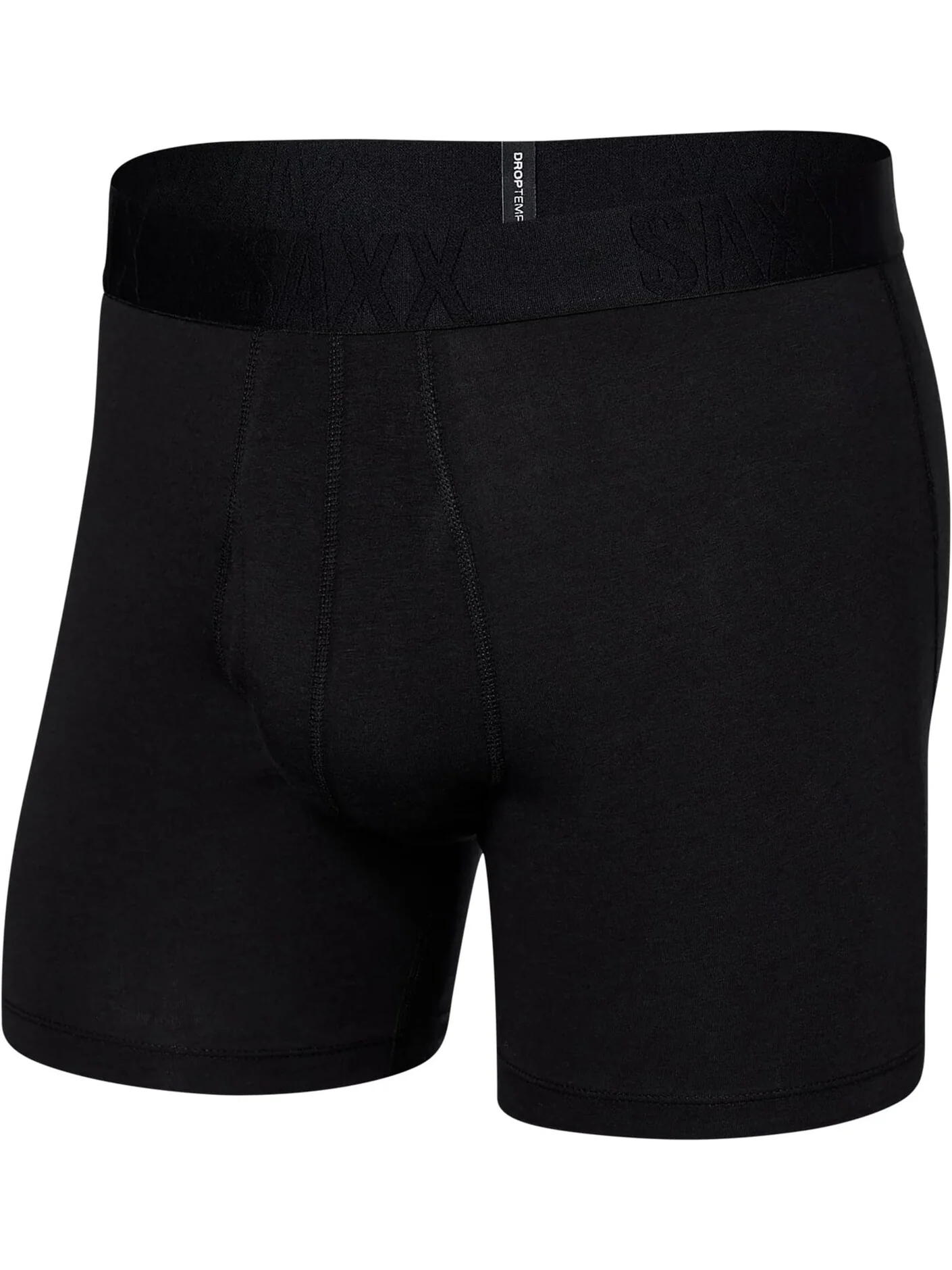 Хлопковые трусы-боксеры Droptemp с охлаждением SAXX UNDERWEAR — черный