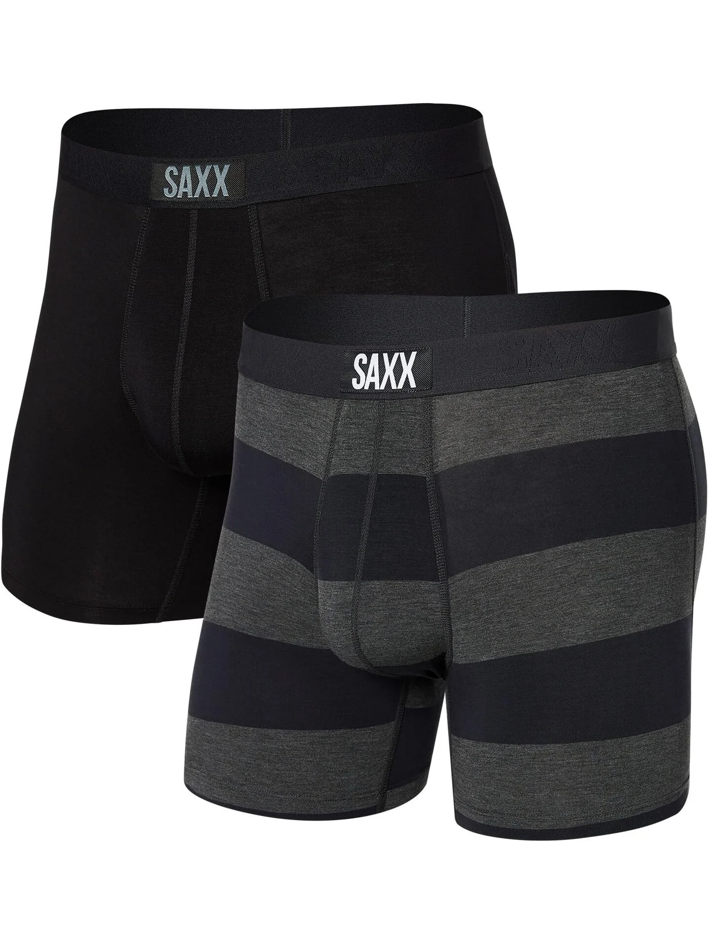 Комплект трусов-боксеров Vibe, 2 шт. SAXX UNDERWEAR — черный