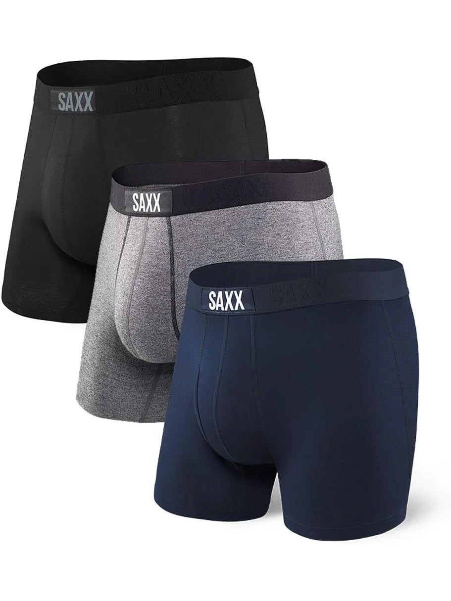 Комплект трусов-боксеров Vibe, 3 шт. SAXX UNDERWEAR — синий