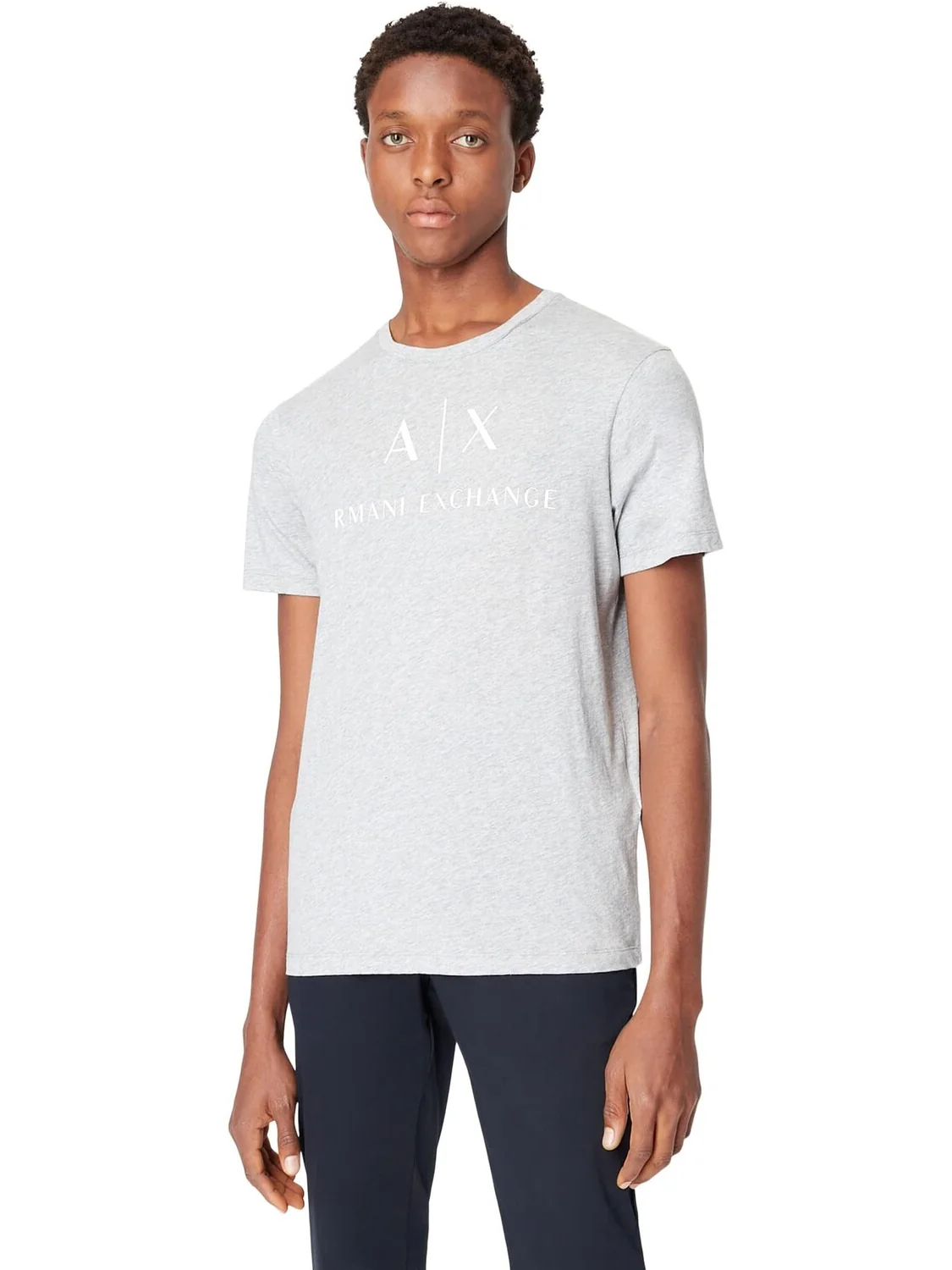 Футболка с логотипом Armani Exchange — серый