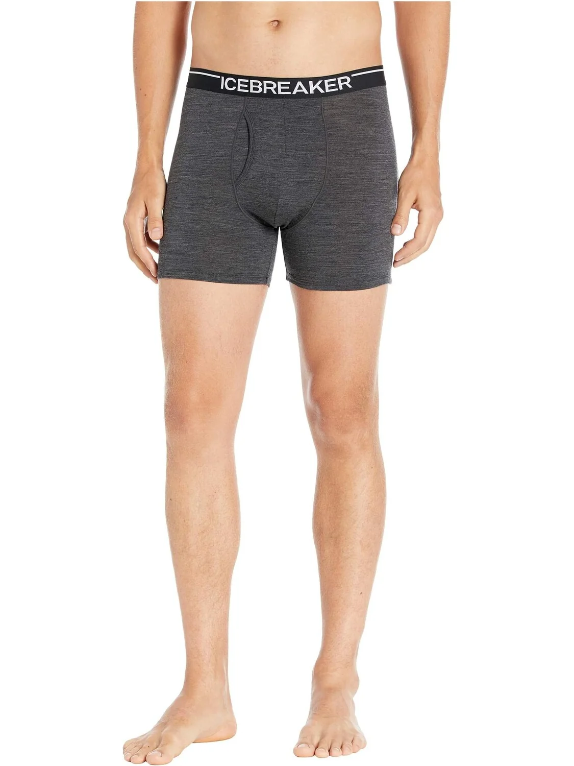 Боксеры Anatomica Merino с ширинкой Icebreaker — серый