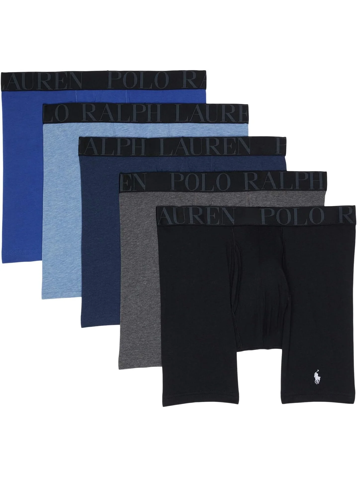 Комплект из 5 классических боксеров-боксеров эластичной посадки Polo Ralph Lauren — 1