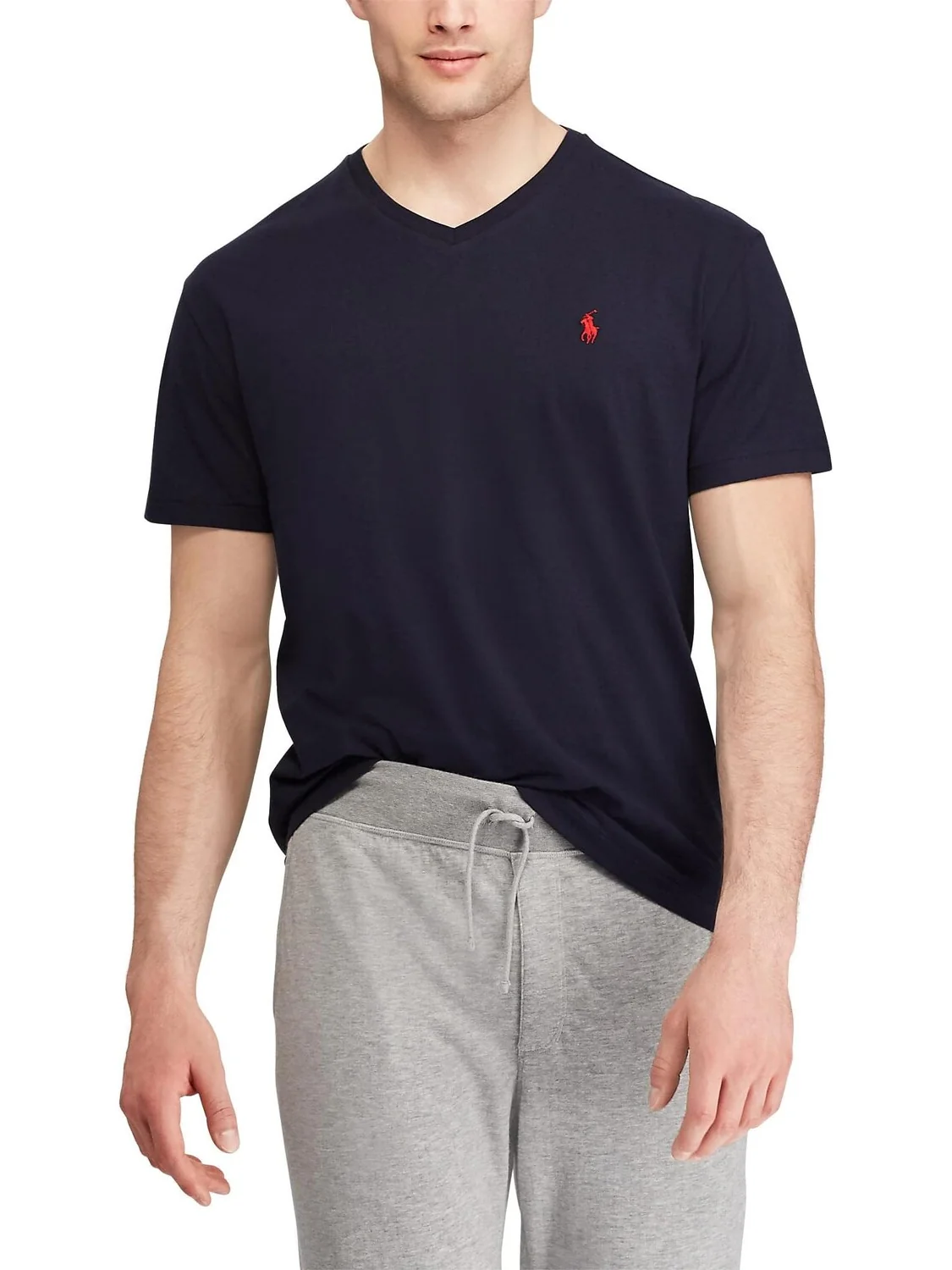 Классическая футболка с V-образным вырезом Polo Ralph Lauren — 1