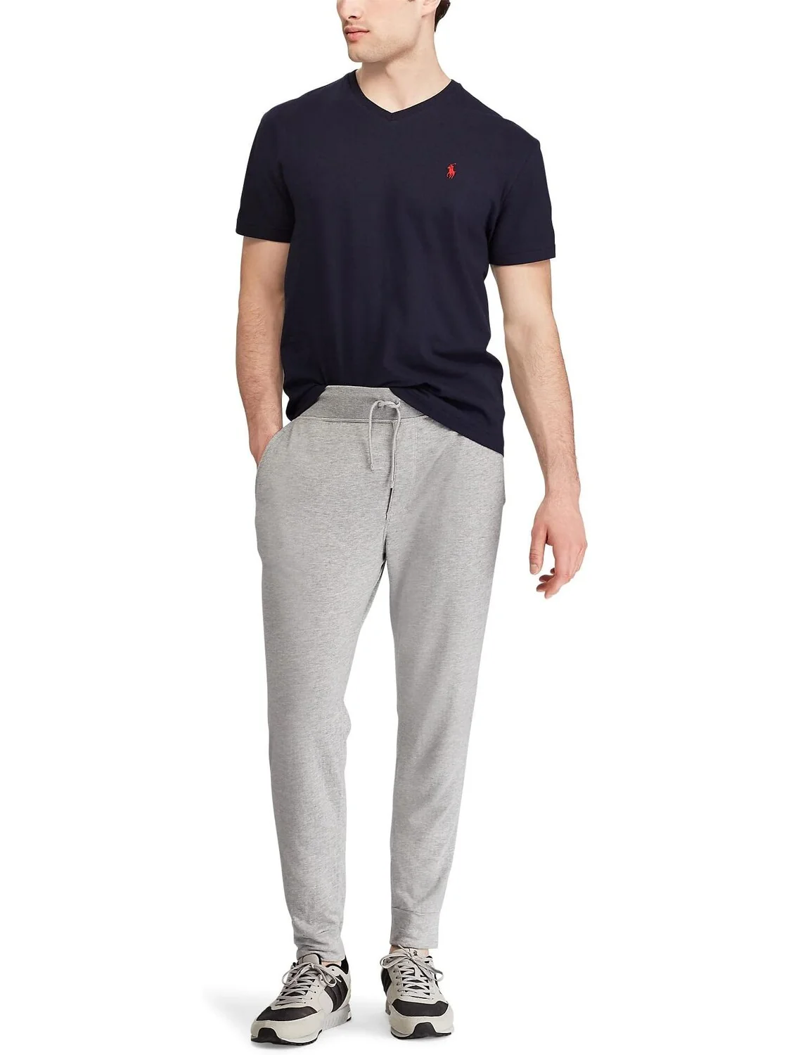Классическая футболка с V-образным вырезом Polo Ralph Lauren — 3