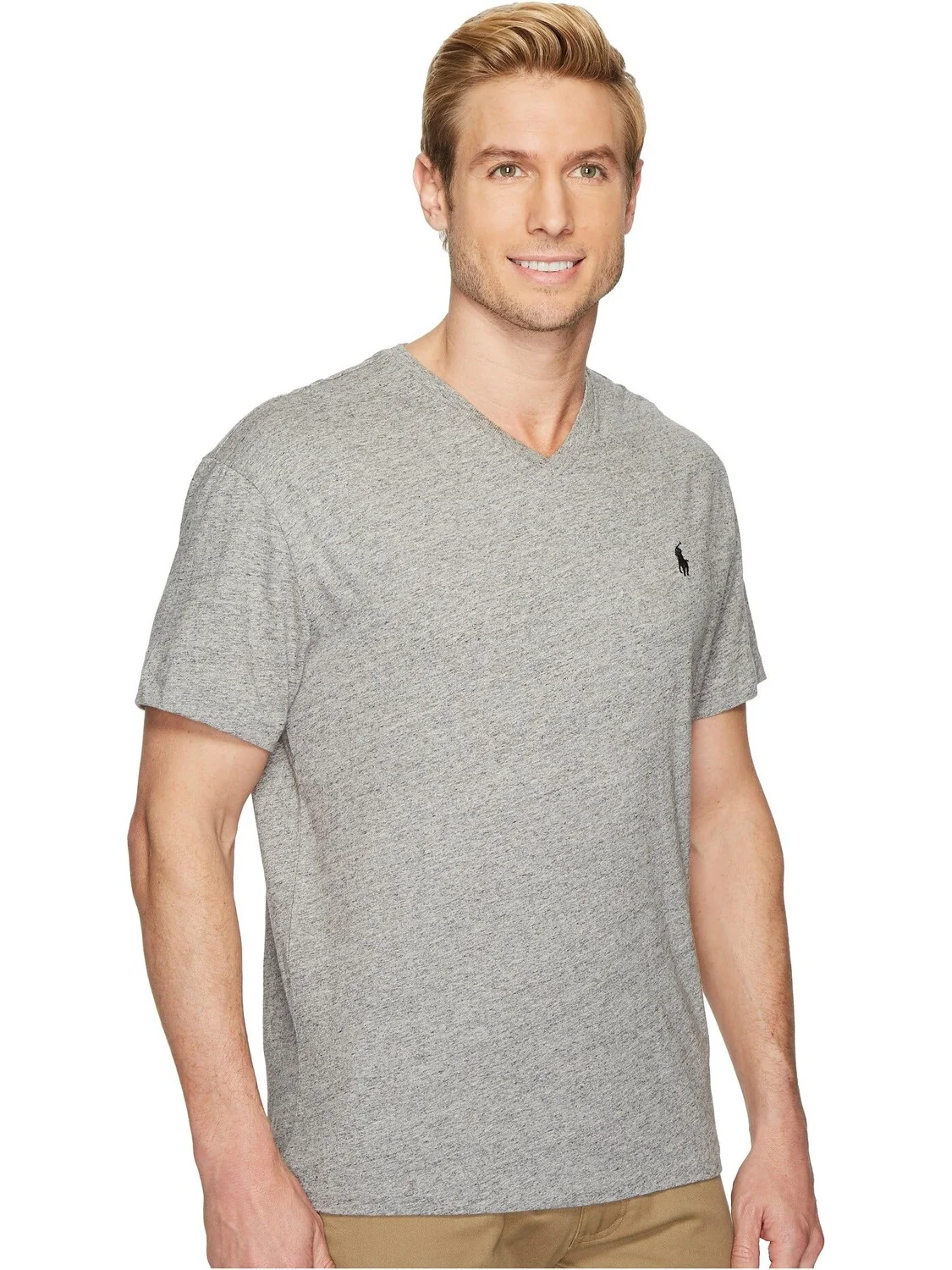 Классическая футболка с V-образным вырезом Polo Ralph Lauren — 4