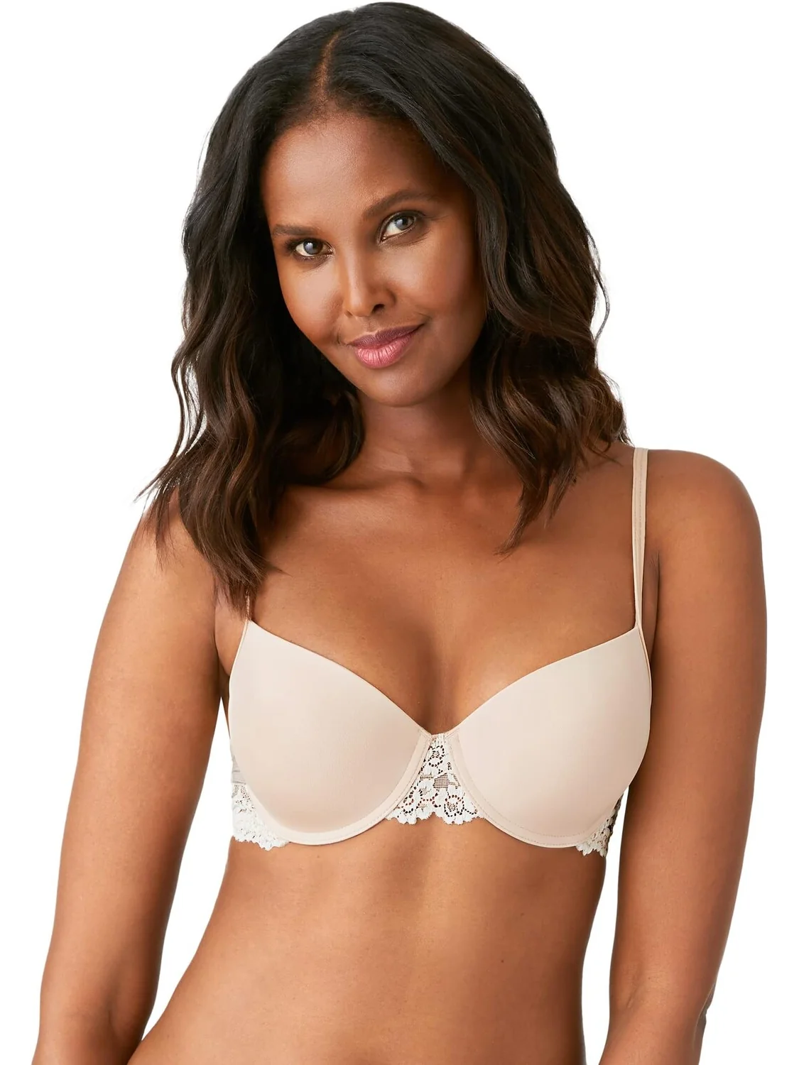 Бюстгальтер пуш-ап Petite Embrace Lace 75891 Wacoal — белый