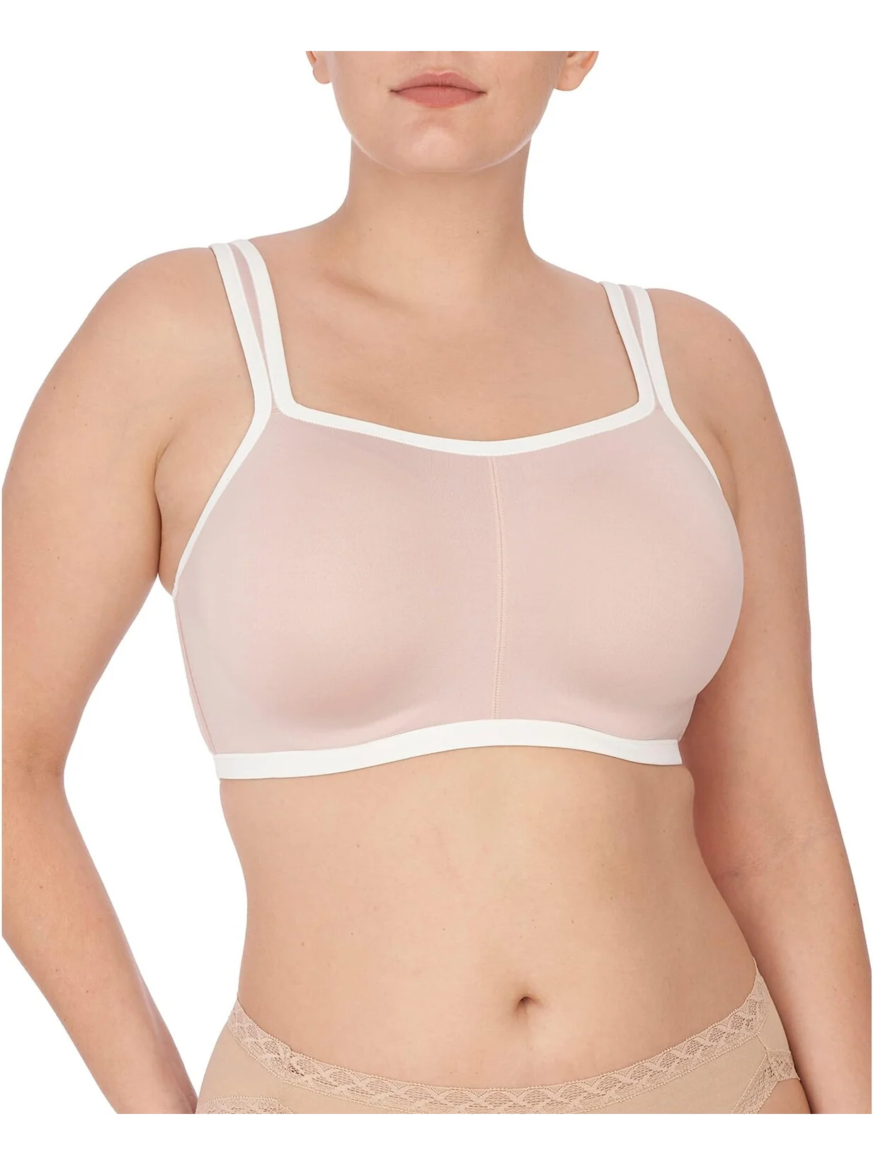 Спортивный бюстгальтер на косточках Natori Yogi Convertible 731050 — белый