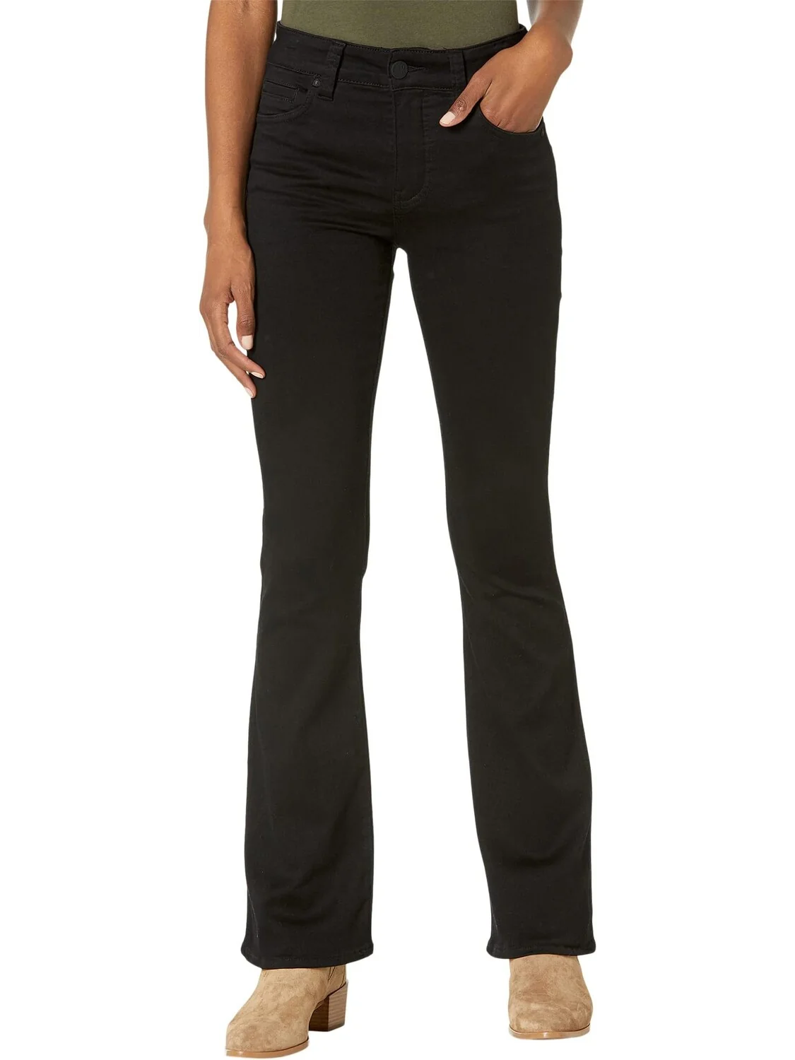 Джинсы Natalie High Rise Bootcut Jeans KUT from the Kloth — черный