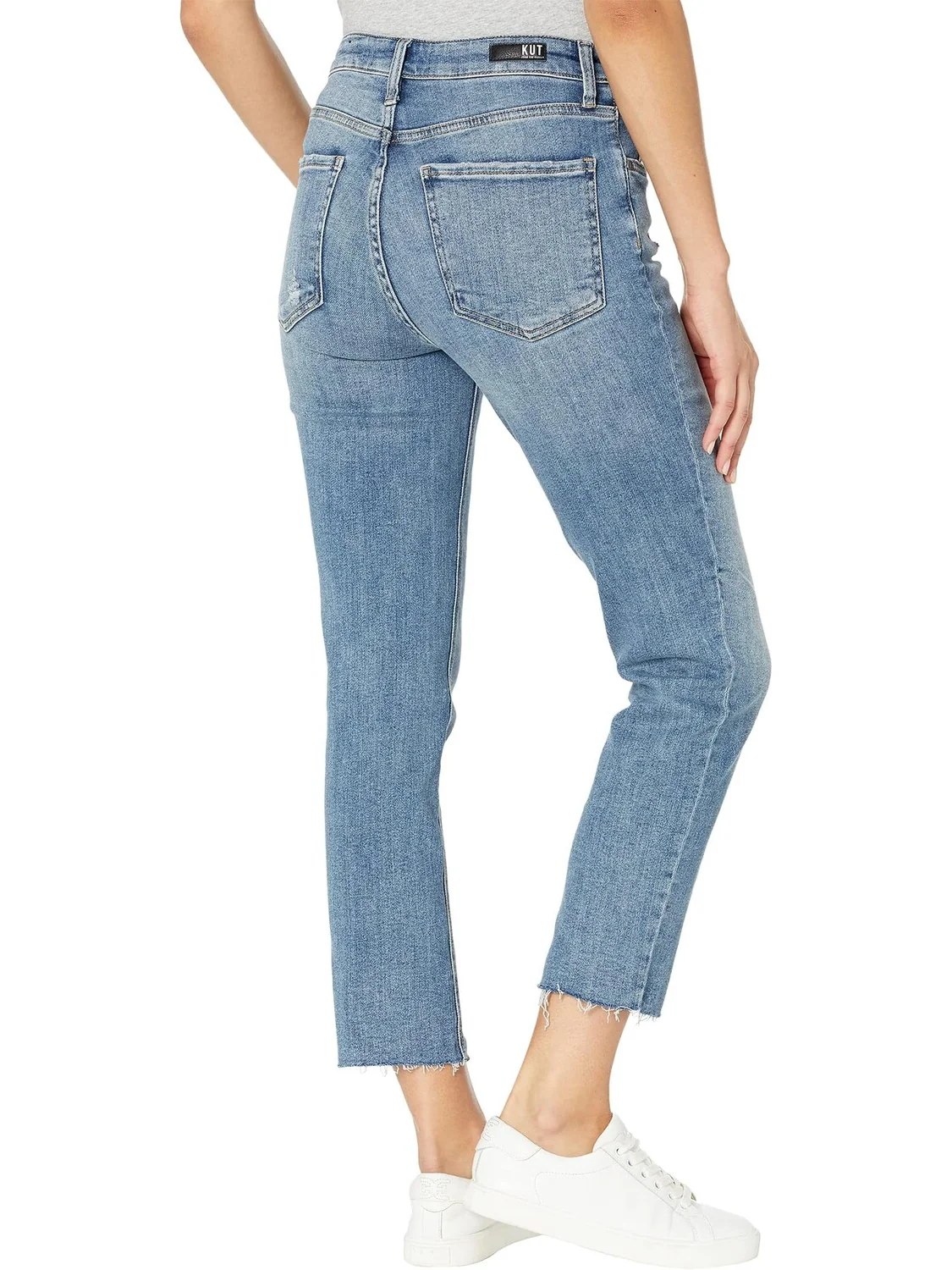 Джинсы Rachael High-Rise Fab Ab Mom Jeans KUT from the Kloth, цвет Imagined — 2