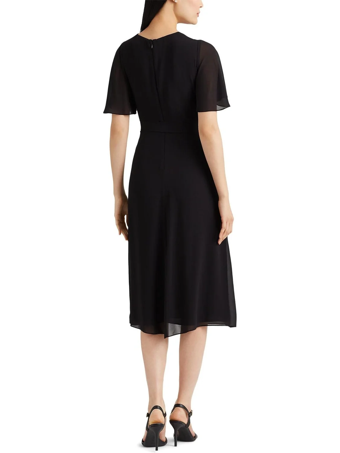 Платье из жоржета с поясом LAUREN Ralph Lauren — 2