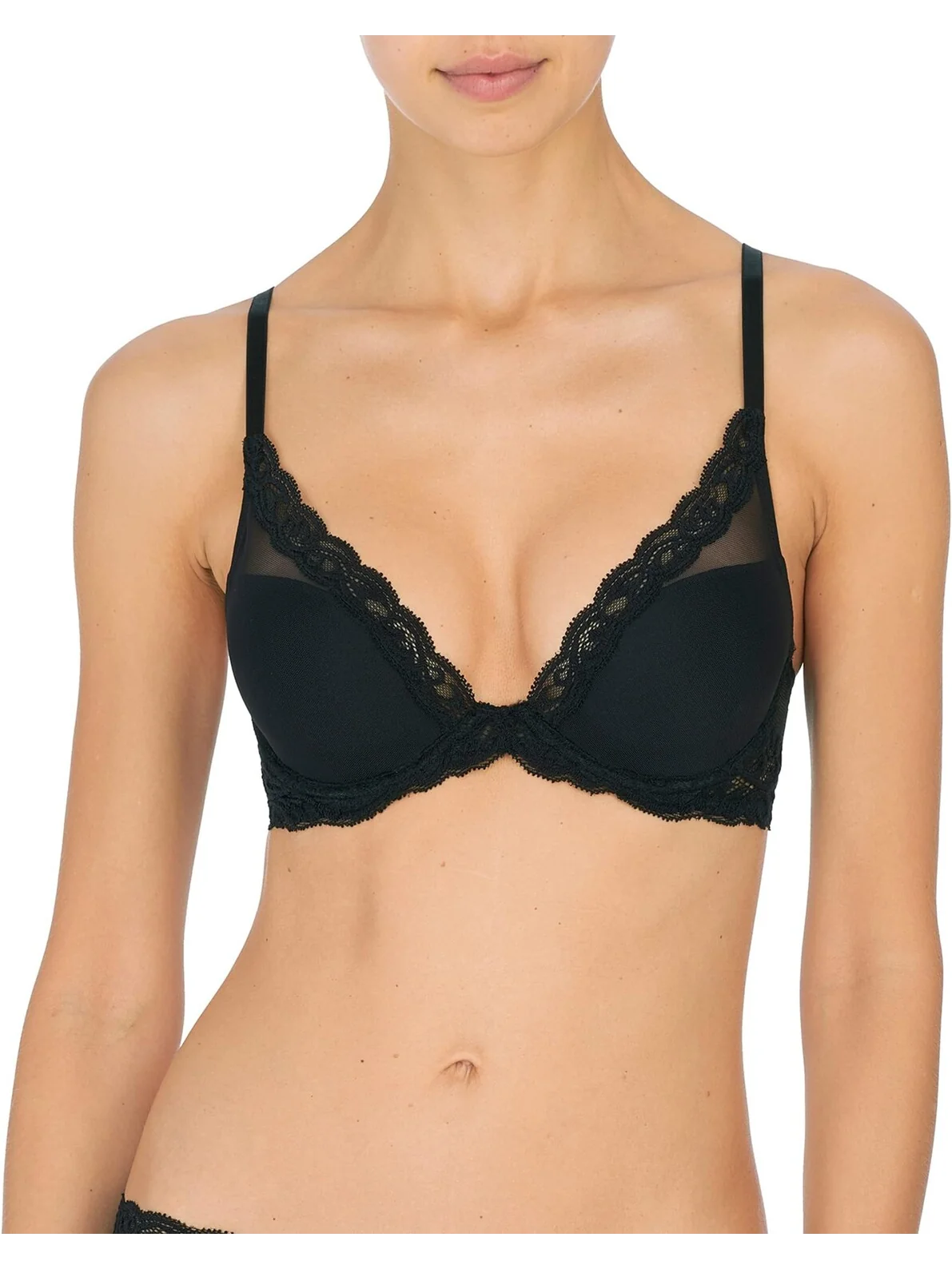 Бюстгальтер Feathers Contour с глубоким вырезом 730023 Natori — 1