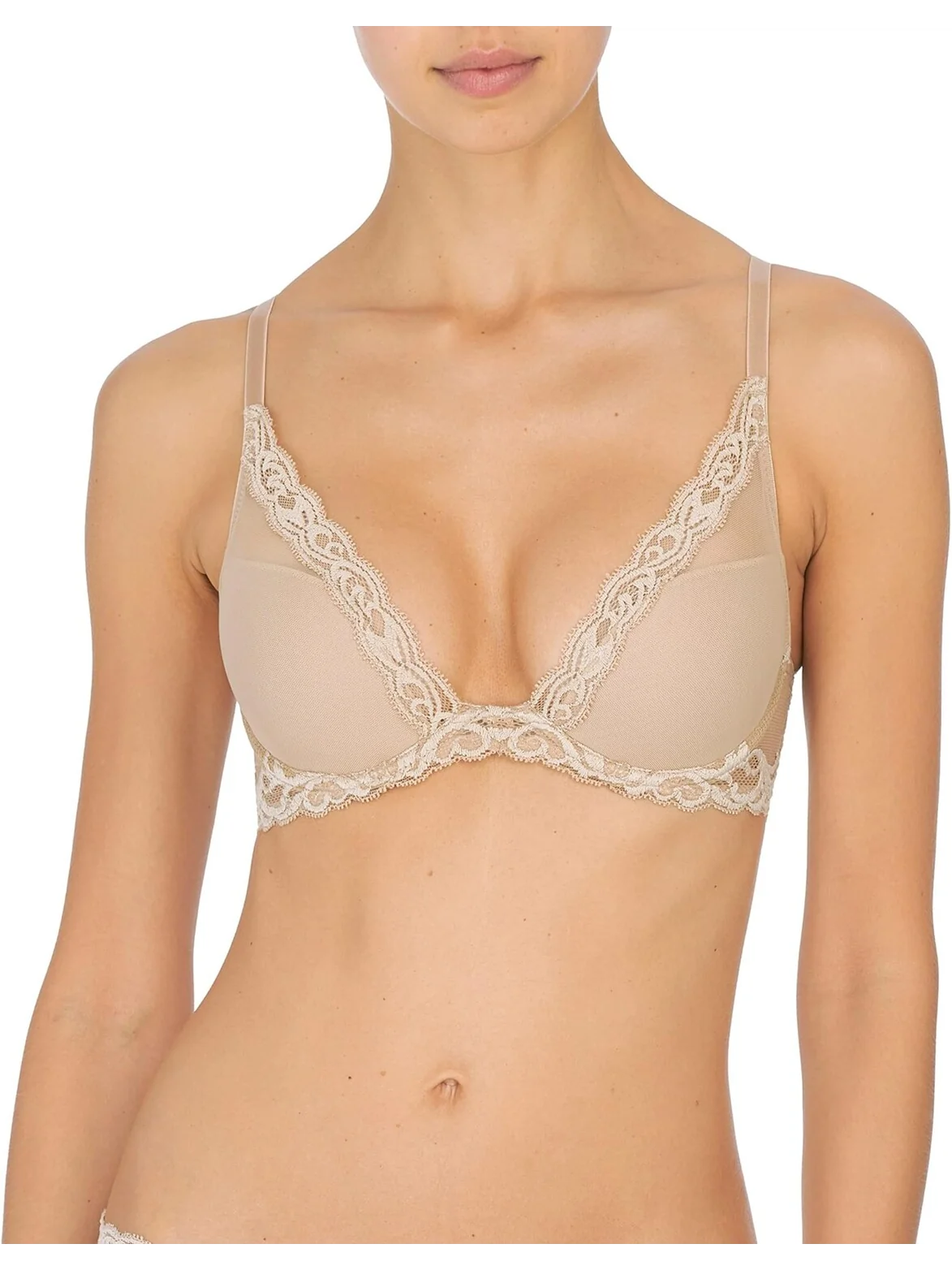 Бюстгальтер Feathers Contour с глубоким вырезом 730023 Natori — 1