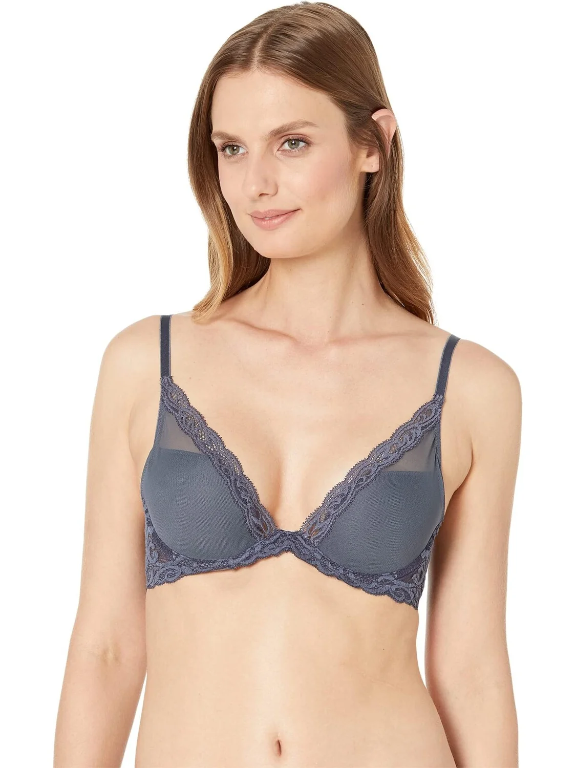Бюстгальтер Feathers Contour с глубоким вырезом 730023 Natori — 1