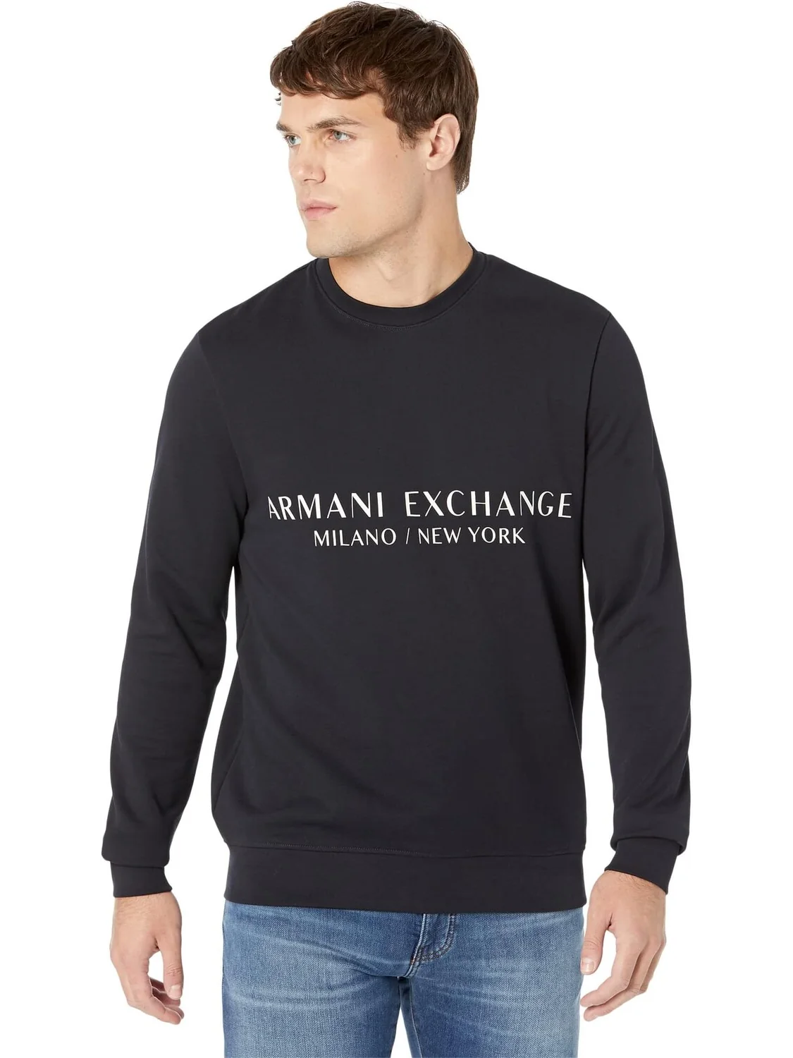 Толстовка с логотипом Milano/New York Armani Exchange — синий