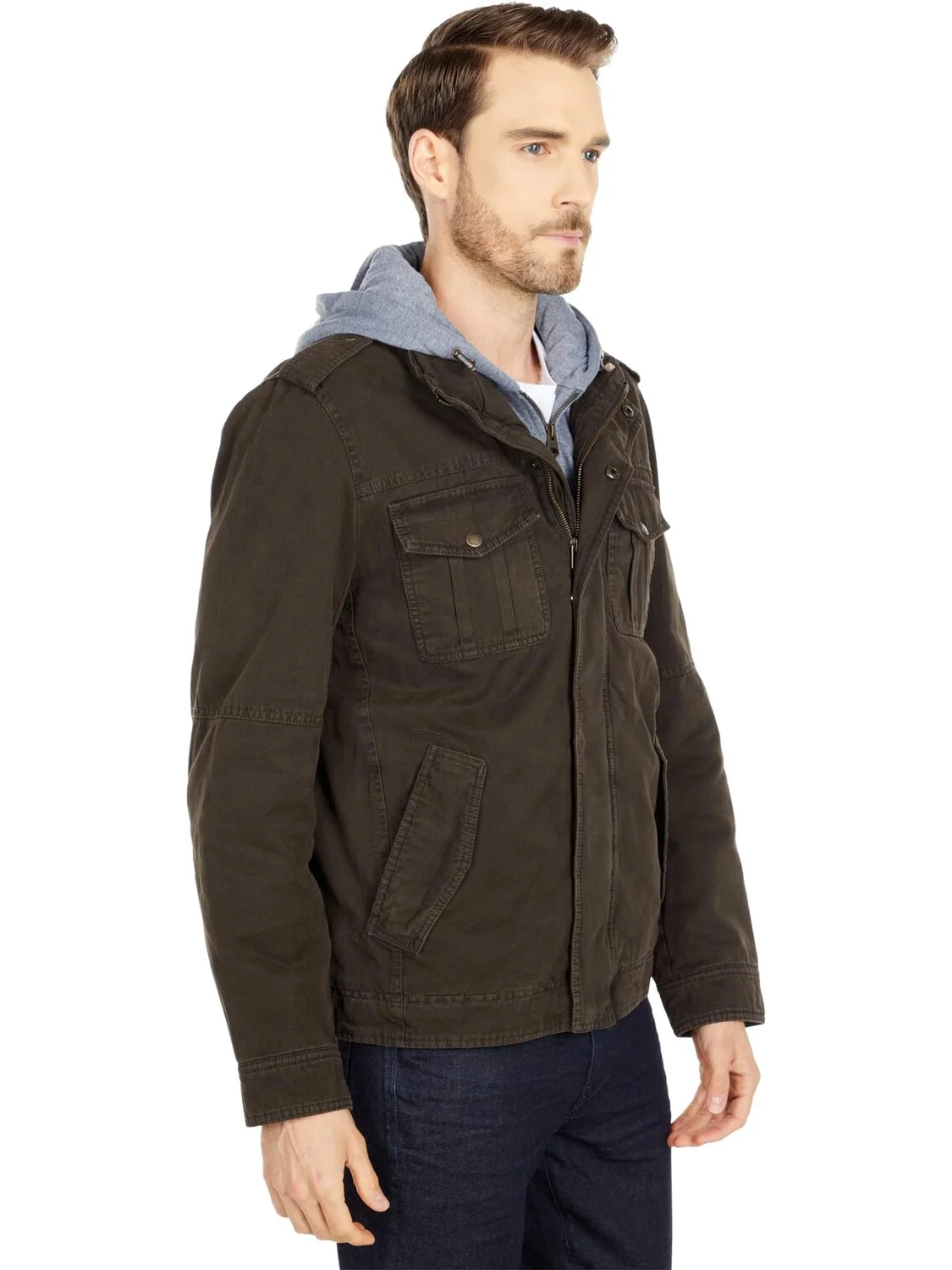 Толстовка Two-Pocket Hoodie with Zip Out Jersey Bib/Hood and Sherpa Lining Levi's — 4