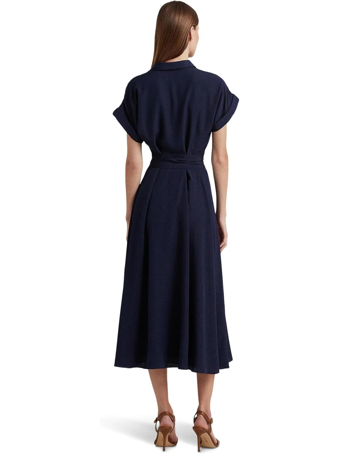 Платье из крепа с поясом LAUREN Ralph Lauren — 2