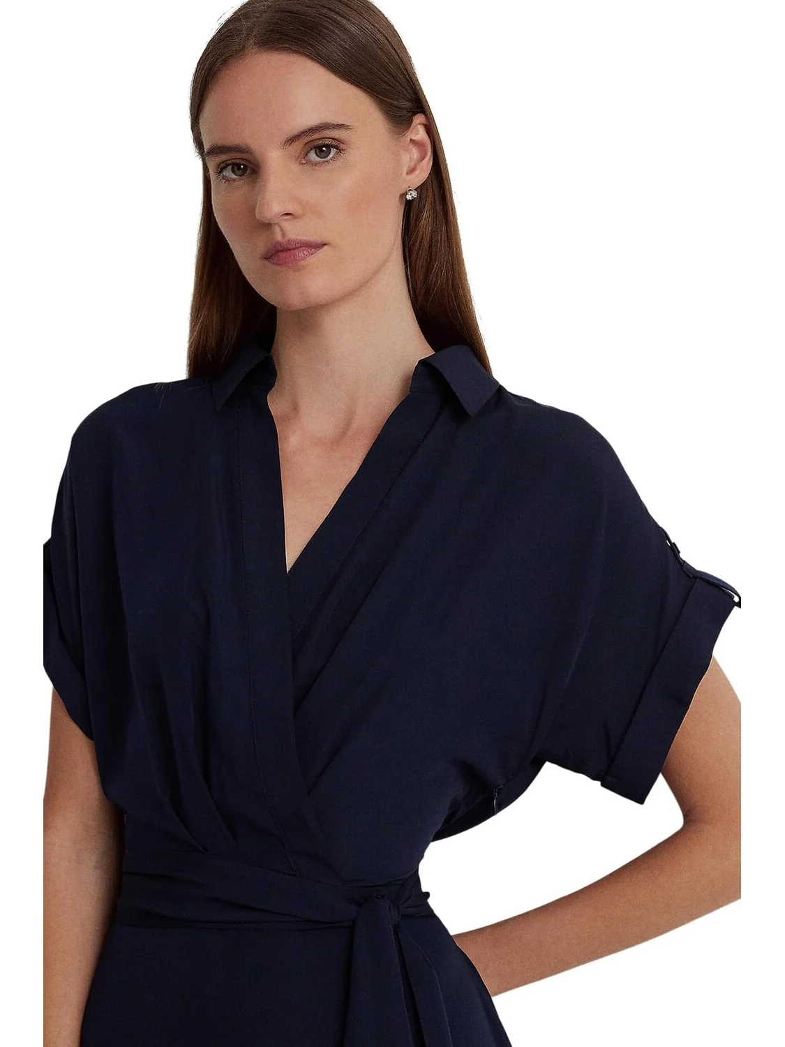 Платье из крепа с поясом LAUREN Ralph Lauren — 3