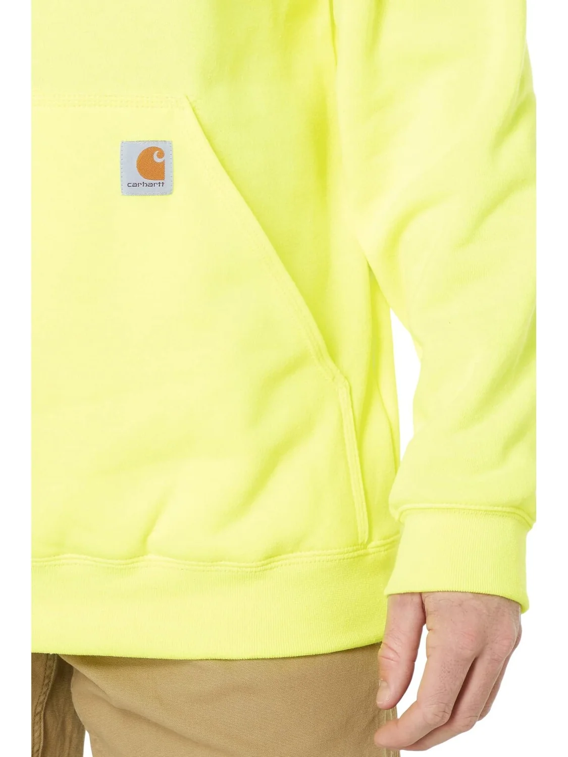 Толстовка свободного кроя средней плотности Carhartt — изображение 3 из 4, лаймовый