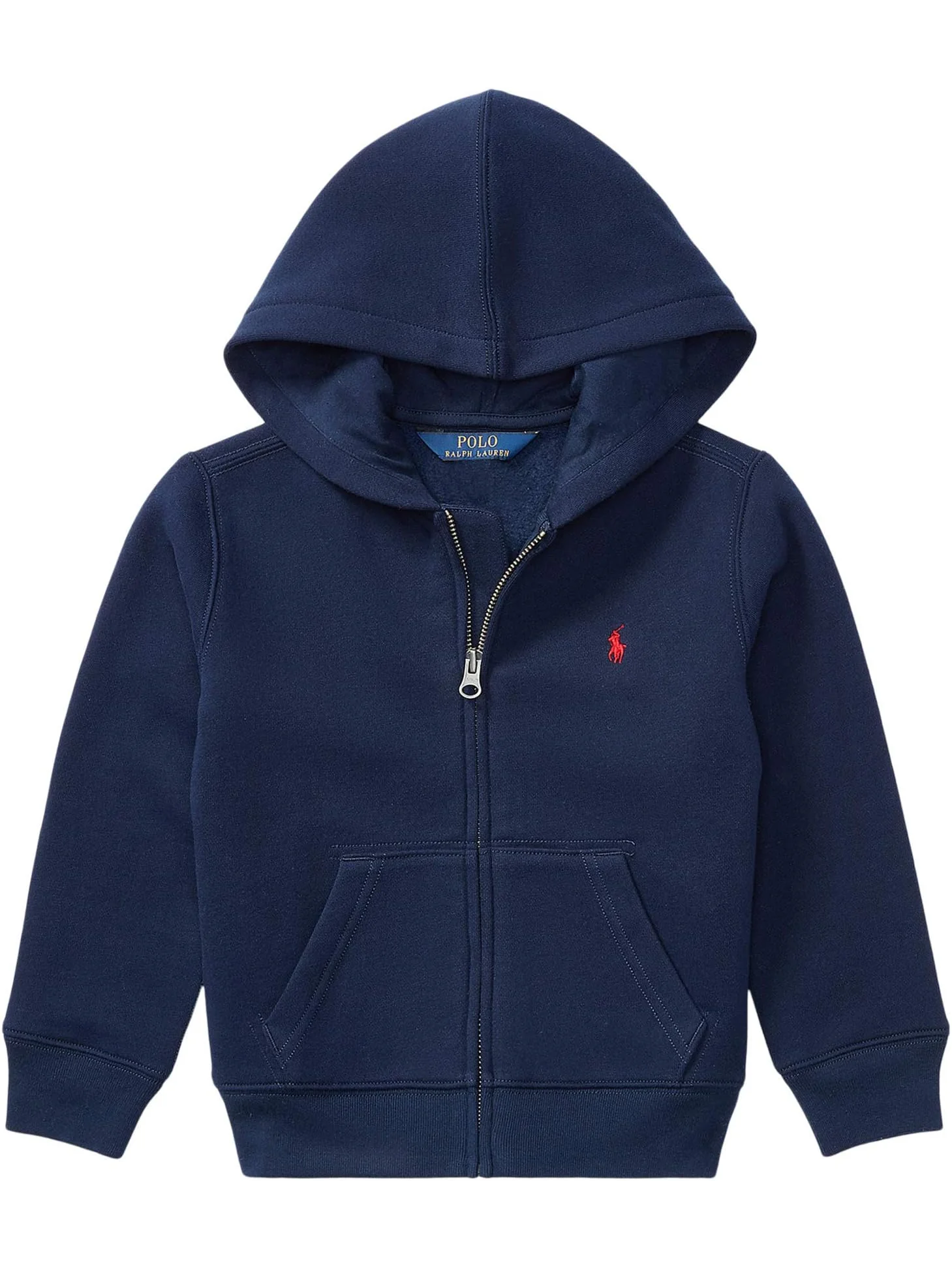 Худи Polo Ralph Lauren Kids Cotton Blend Fleece Hoodie — изображение 1 из 3, темно-синий