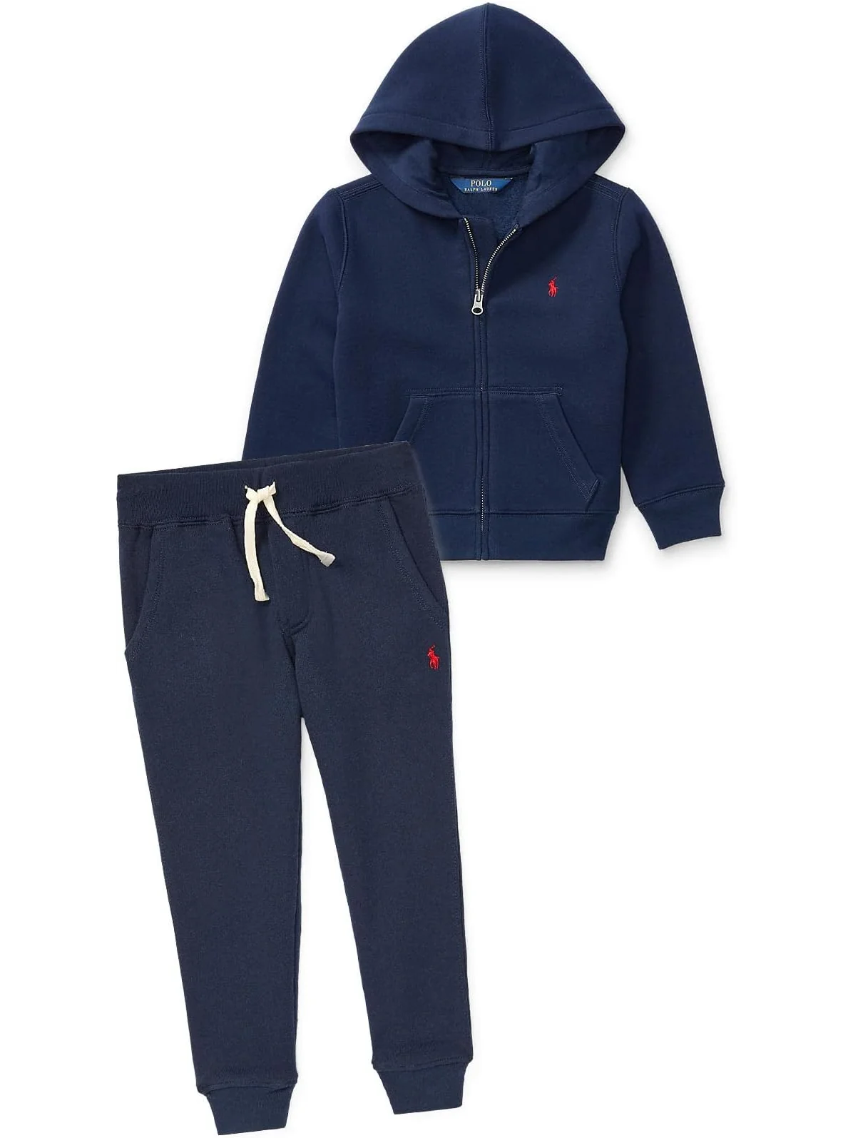 Худи Polo Ralph Lauren Kids Cotton Blend Fleece Hoodie — изображение 3 из 3, темно-синий