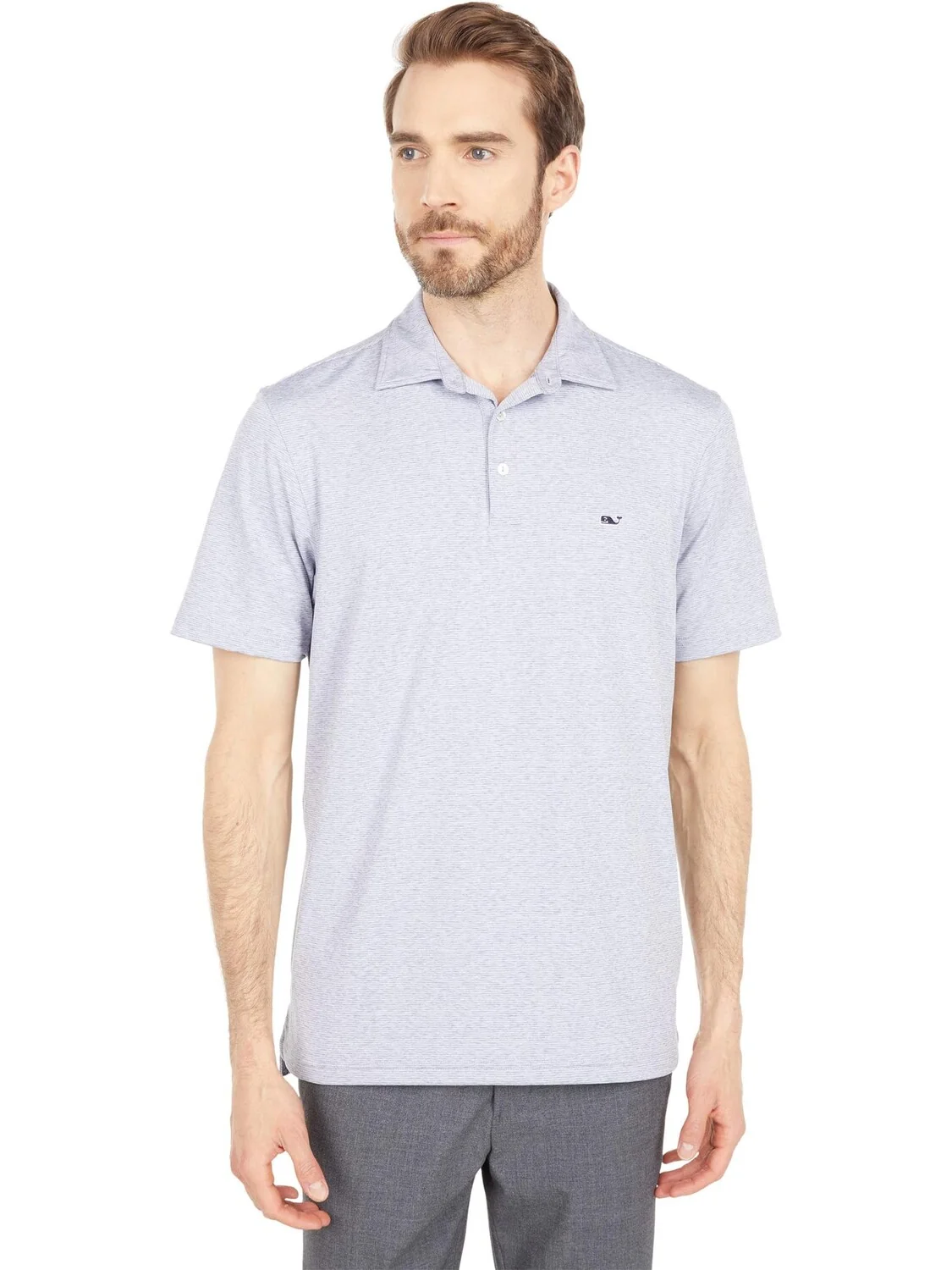 Рубашка-поло St. Jean Stripe Sankaty Polo Vineyard Vines, цвет Stripe Hammerhead — серый