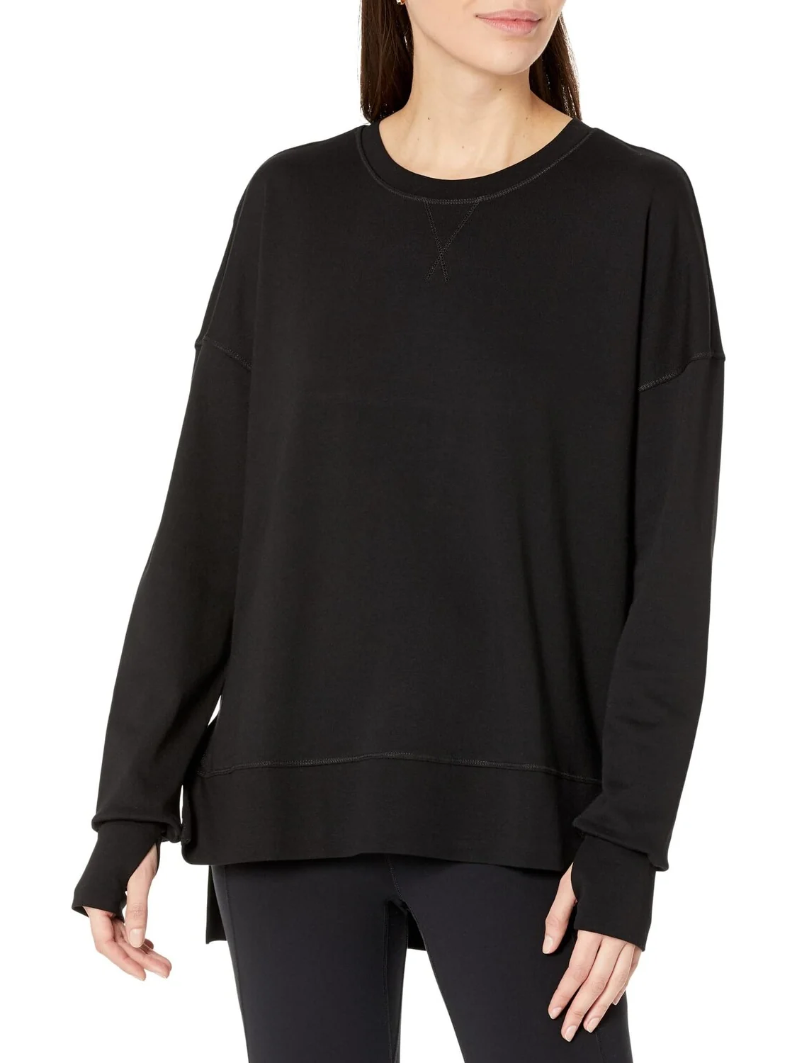 Толстовка After Class Longline Sweatshirt Sweaty Betty — черный