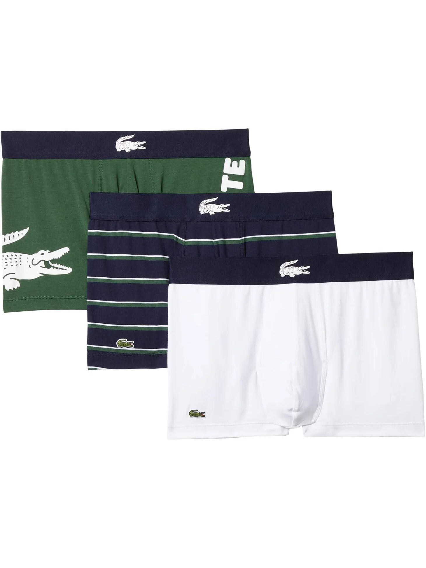 Трусы Trunks 3-Pack Big Croc On Side Lacoste — белый