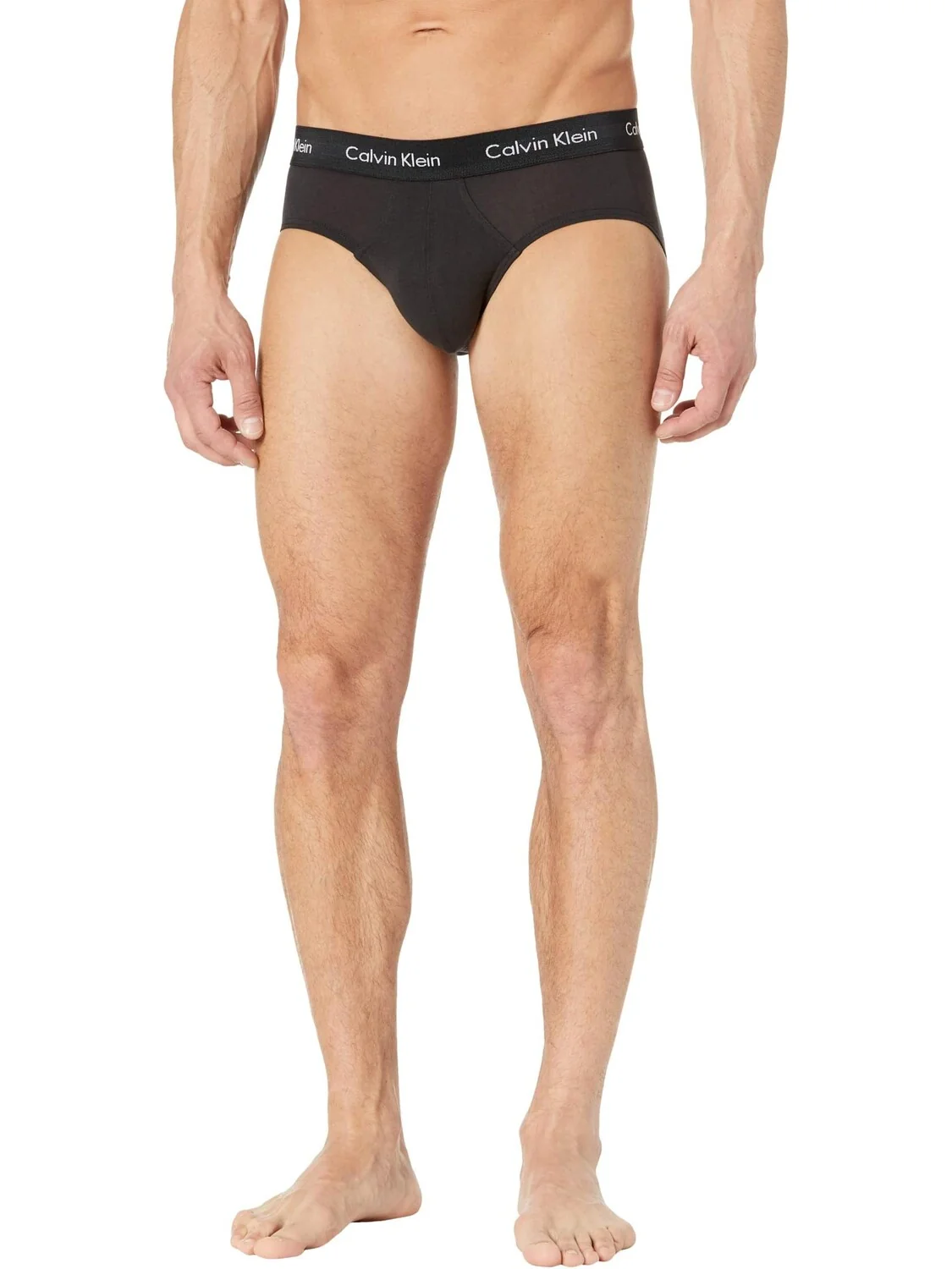 Хлопковые эластичные трусы на бедрах Calvin Klein Underwear — 1