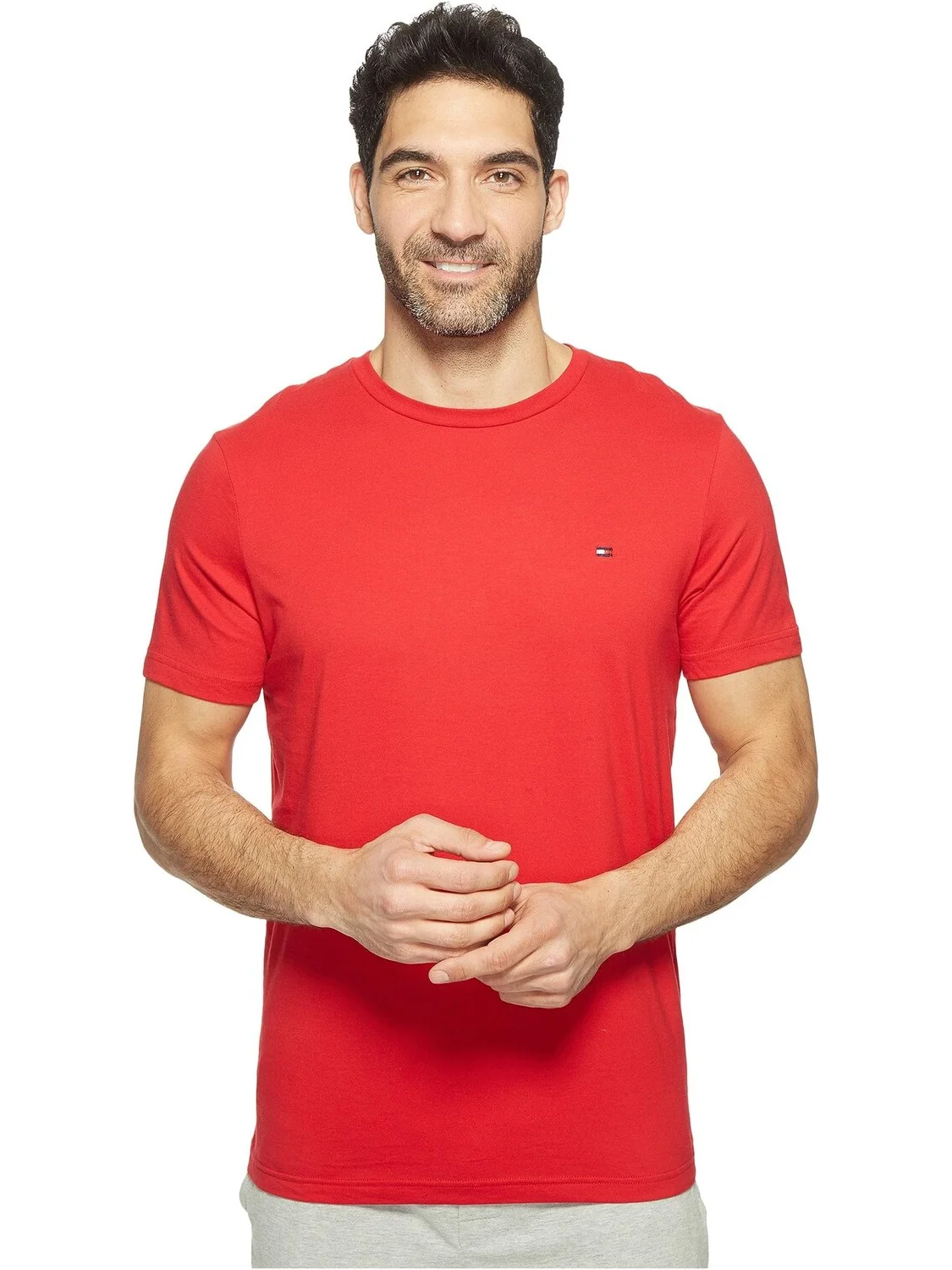 Футболка с коротким рукавом и круглым вырезом с флагом Core Tommy Hilfiger — 1