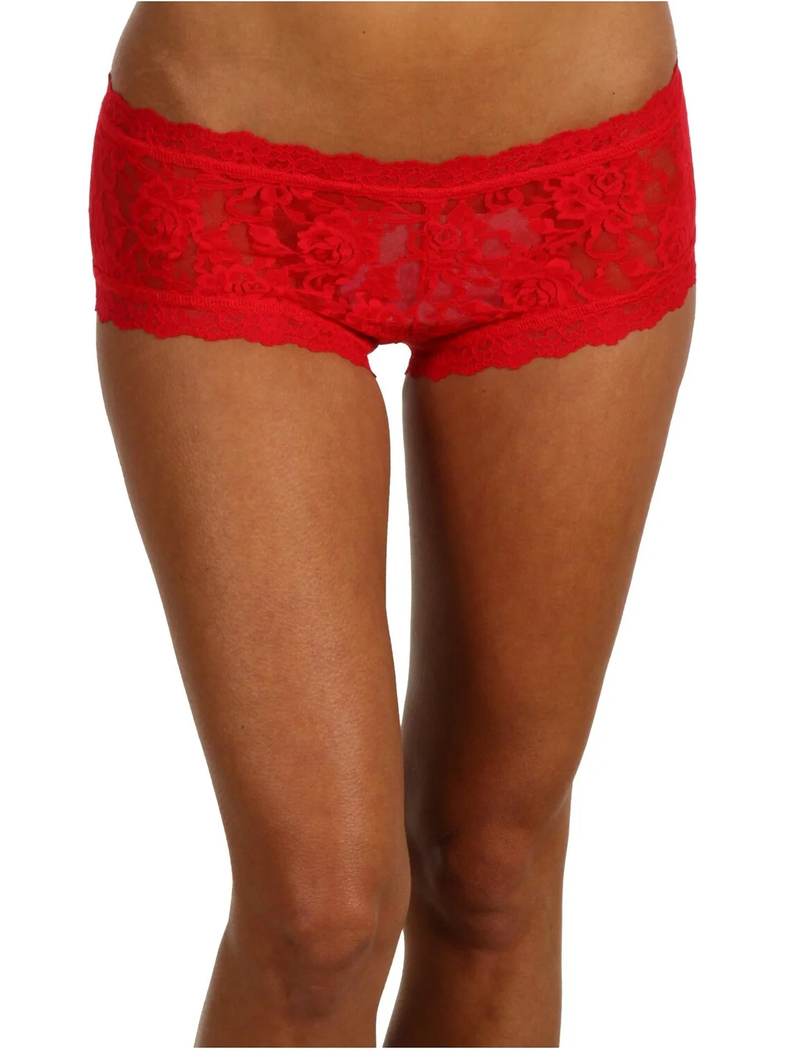 Фирменные кружевные шорты для мальчика Hanky Panky — красный