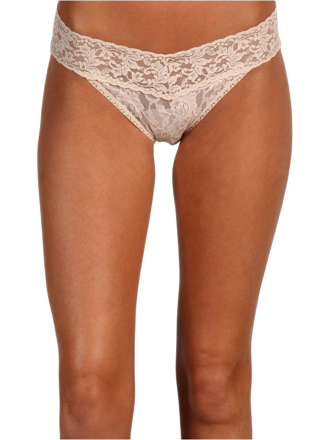 Фирменное кружевное мини-кини с V-образным вырезом Hanky Panky — 1