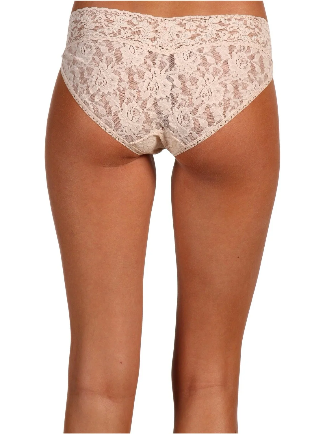 Фирменное кружевное мини-кини с V-образным вырезом Hanky Panky — 3