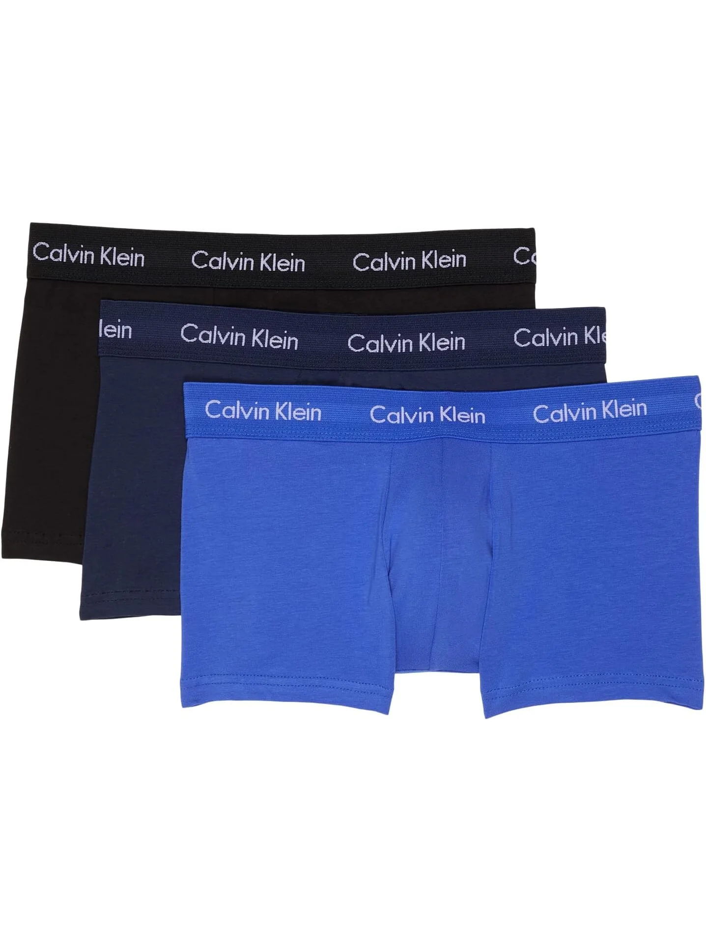 Хлопковые трусы-стрейч с низкой посадкой, 3 шт. Calvin Klein Underwear — 1