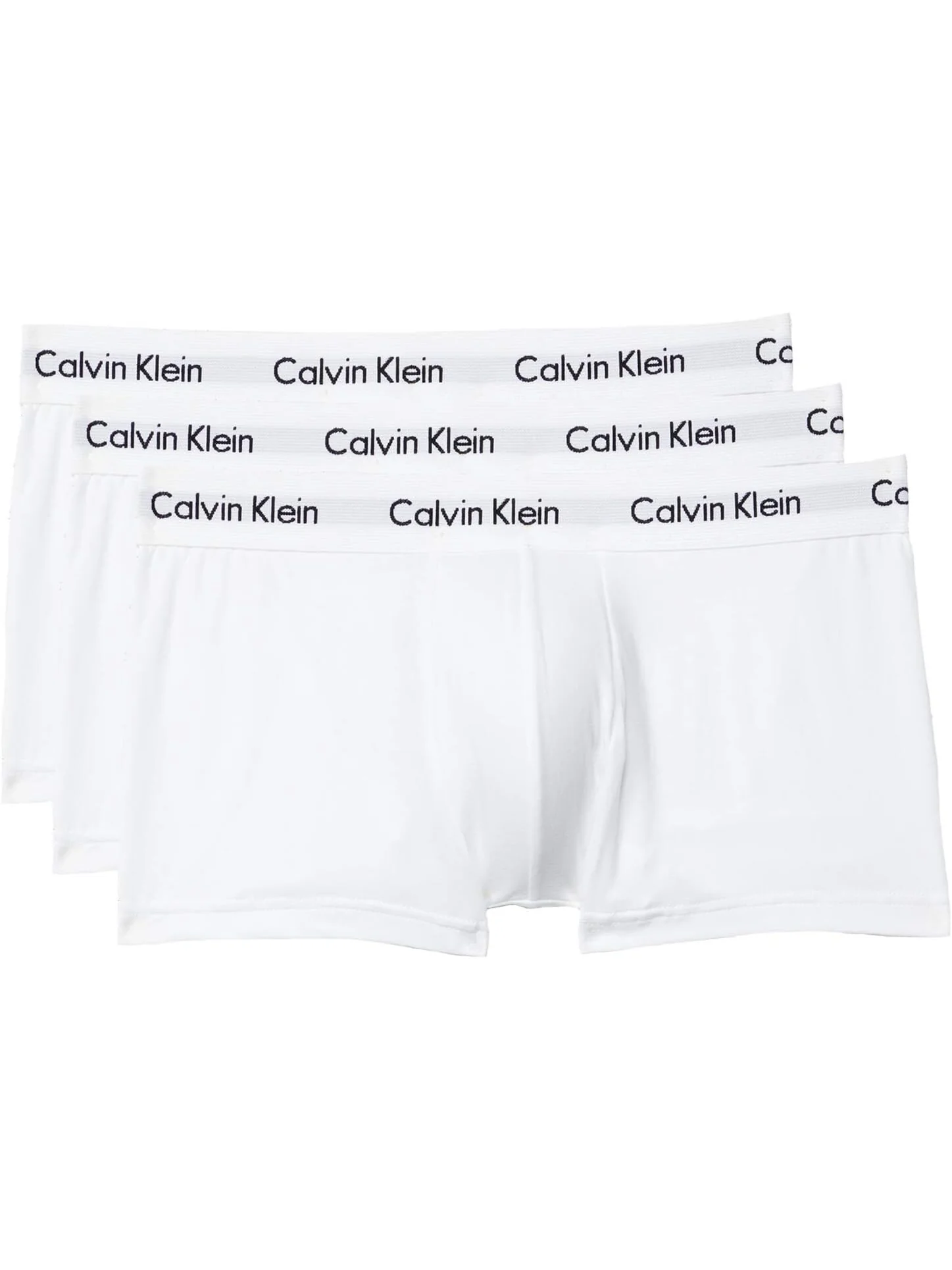 Хлопковые трусы-стрейч с низкой посадкой, 3 шт. Calvin Klein Underwear — 1