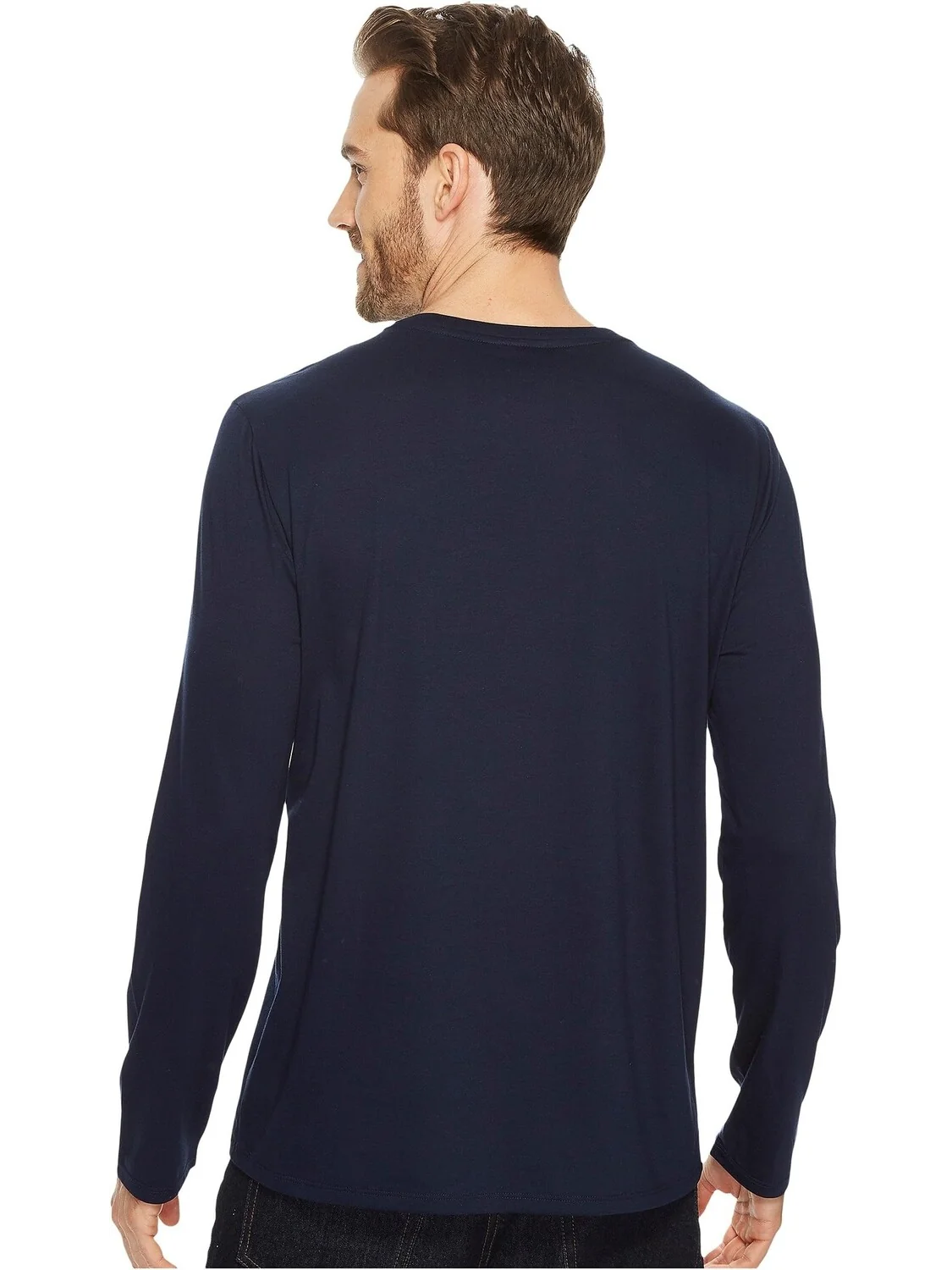 Футболка из джерси Pima с длинным рукавом и V-образным вырезом Lacoste — 3
