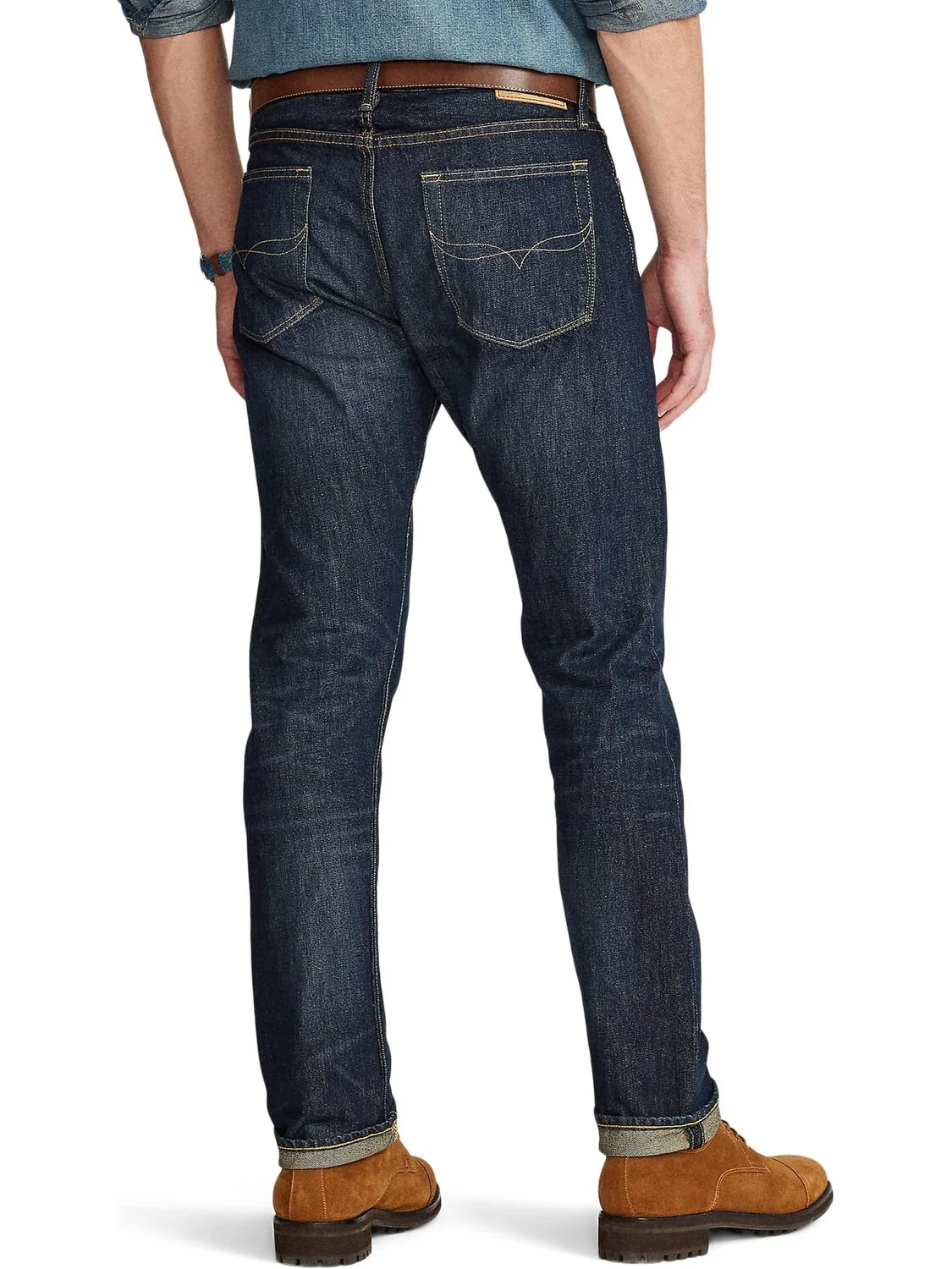 Джинсы Varick Slim Straight Jeans Polo Ralph Lauren — изображение 2 из 5, черный