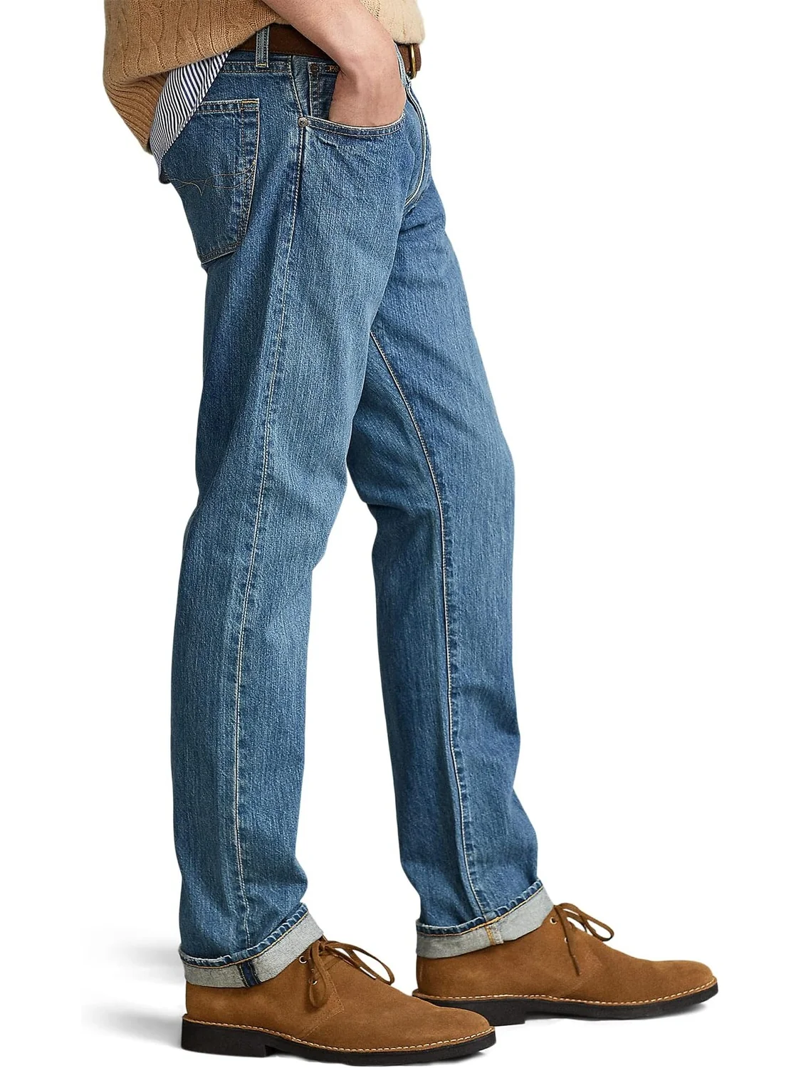 Джинсы Varick Slim Straight Jeans Polo Ralph Lauren, цвет Stanton Medium — 3