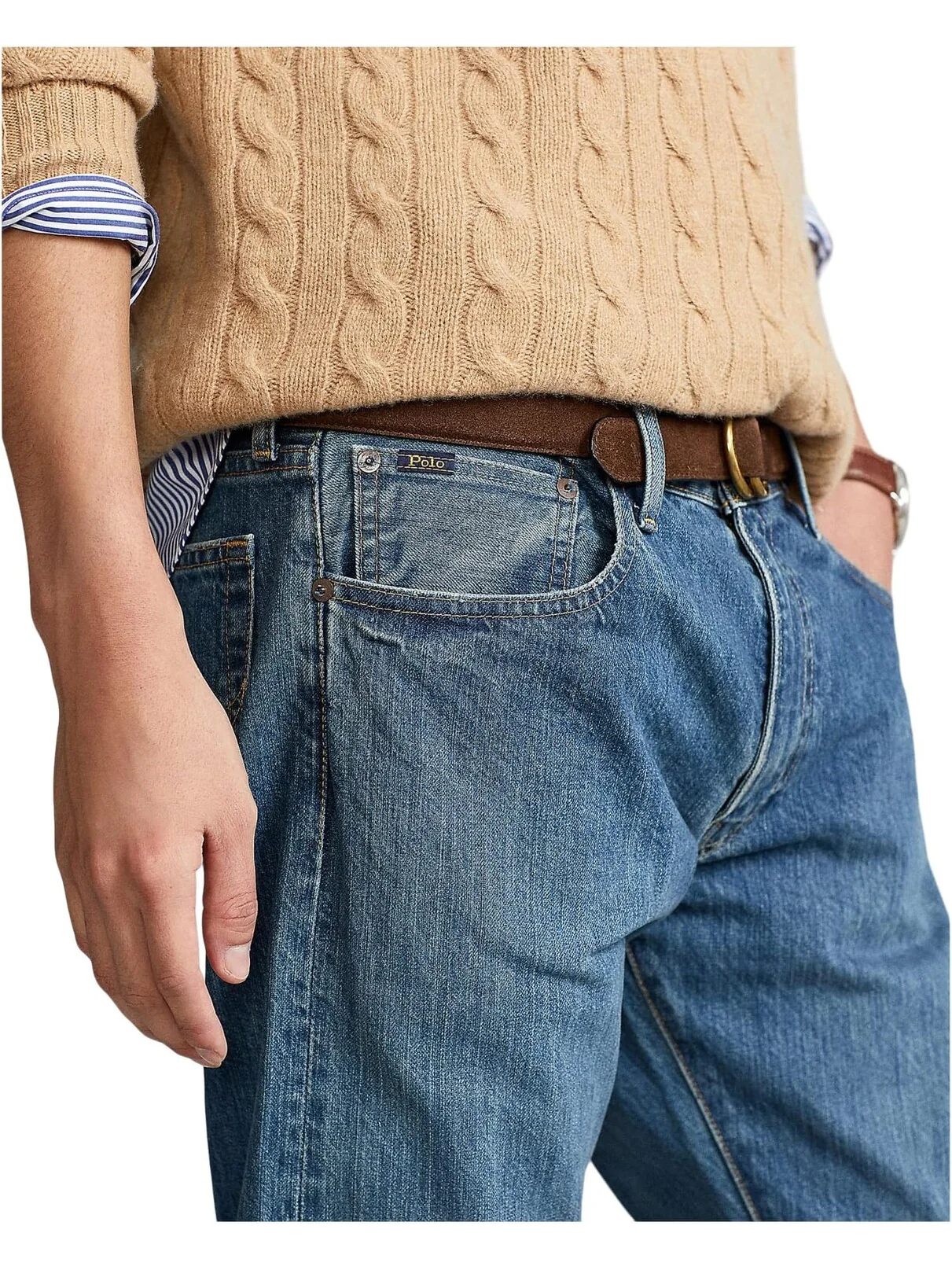Джинсы Varick Slim Straight Jeans Polo Ralph Lauren, цвет Stanton Medium — 4