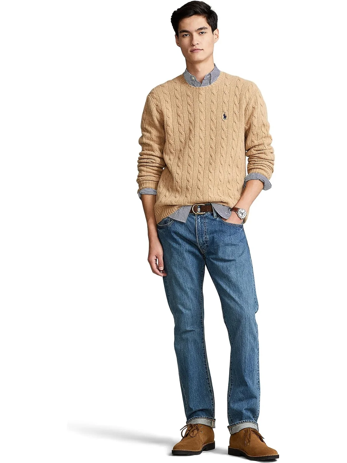 Джинсы Varick Slim Straight Jeans Polo Ralph Lauren, цвет Stanton Medium — 5