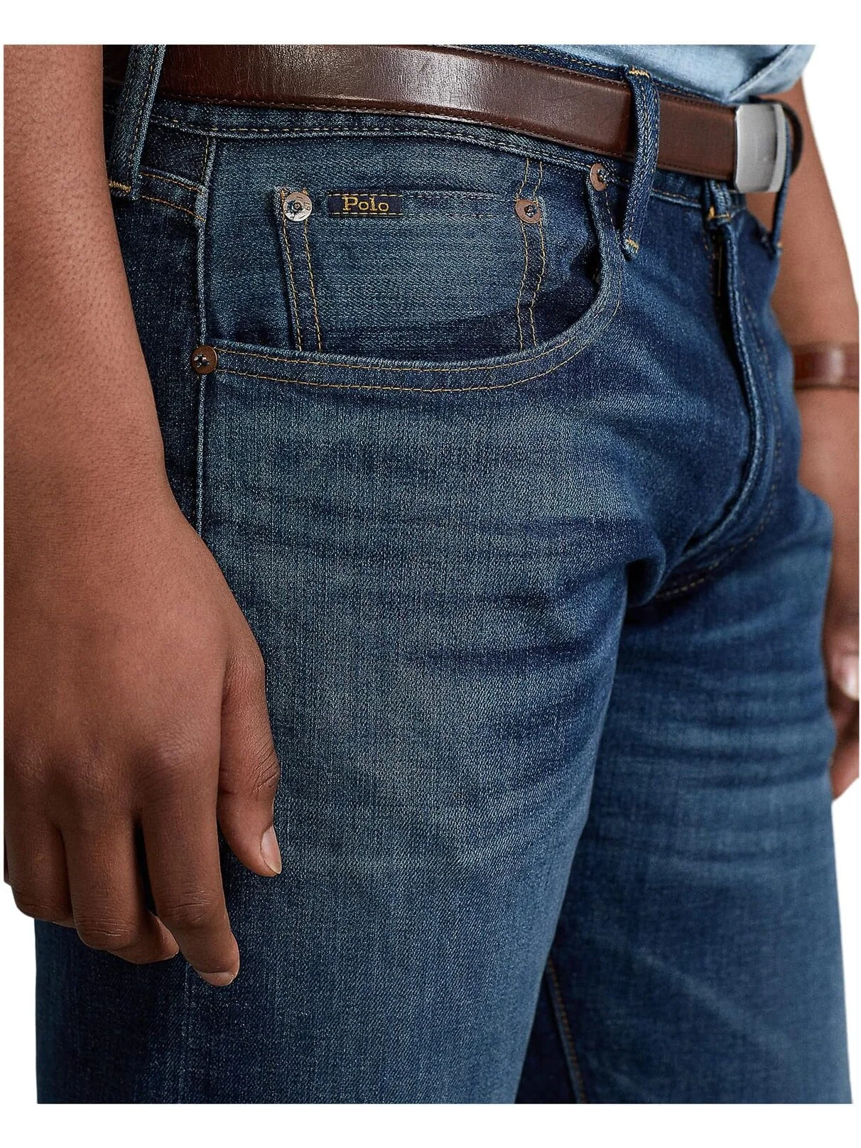 Джинсы Varick Slim Straight Jeans Polo Ralph Lauren, цвет Rockford Medium — 4