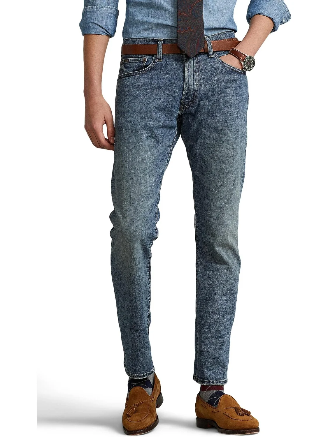 Джинсы Varick Slim Straight Jeans Polo Ralph Lauren — 1